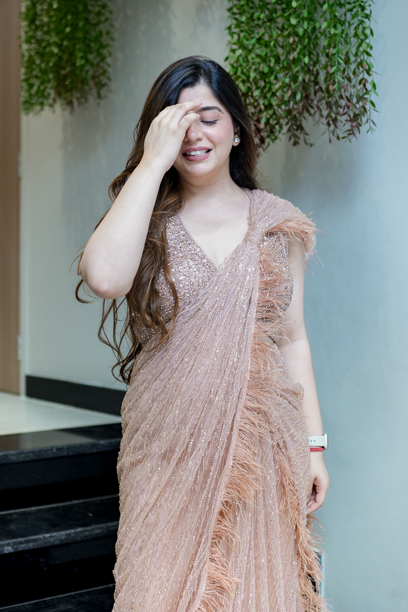 Harnoor Embroidered Drape Saree