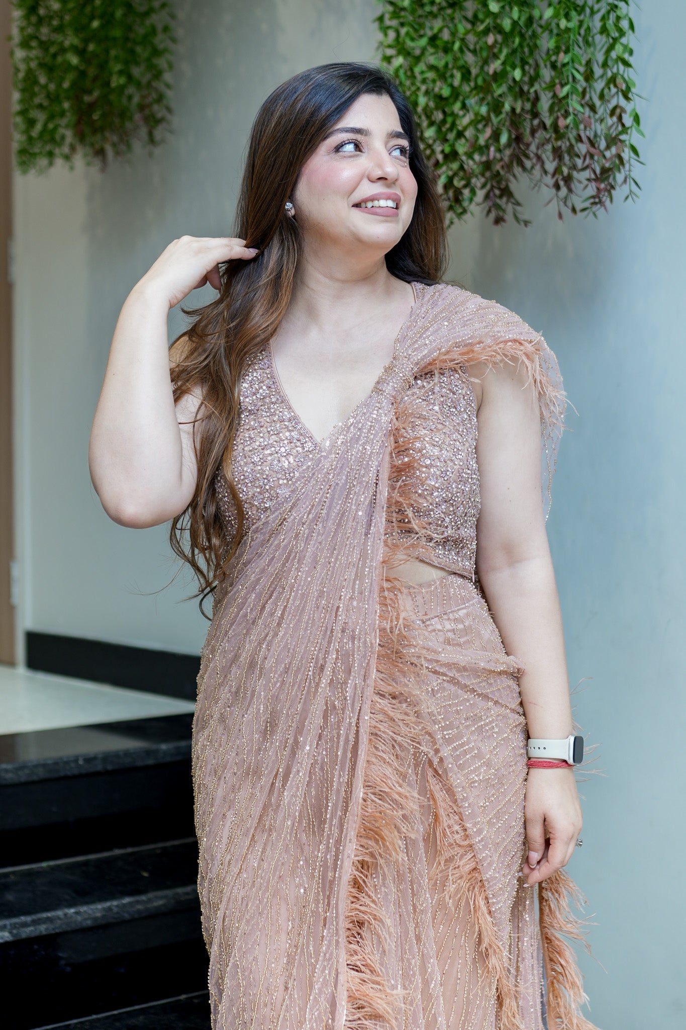Harnoor Embroidered Drape Saree