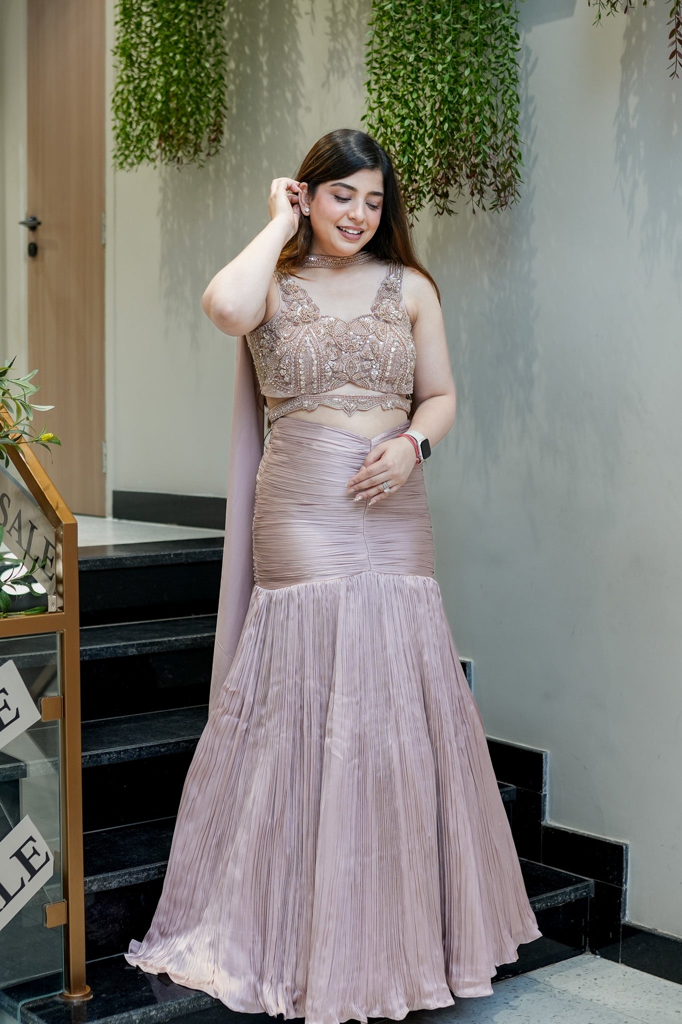 Ananya Embroidered Fish Cut Lehenga