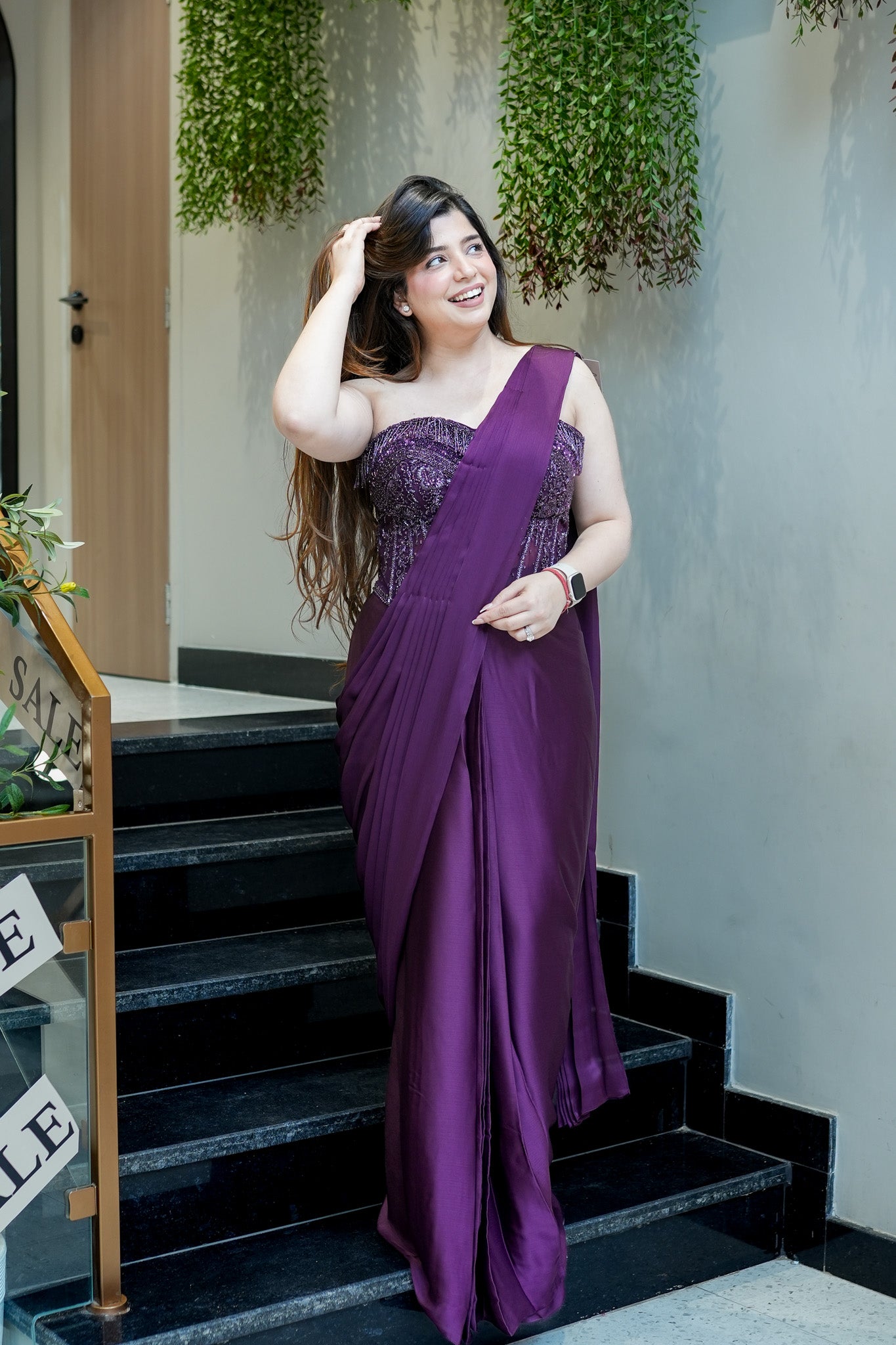 Samyra Embroidered Drape Saree