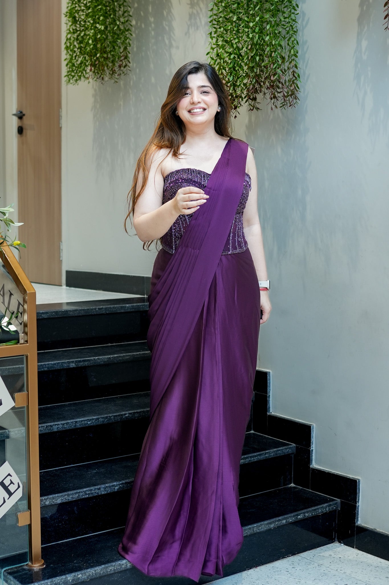 Samyra Embroidered Drape Saree