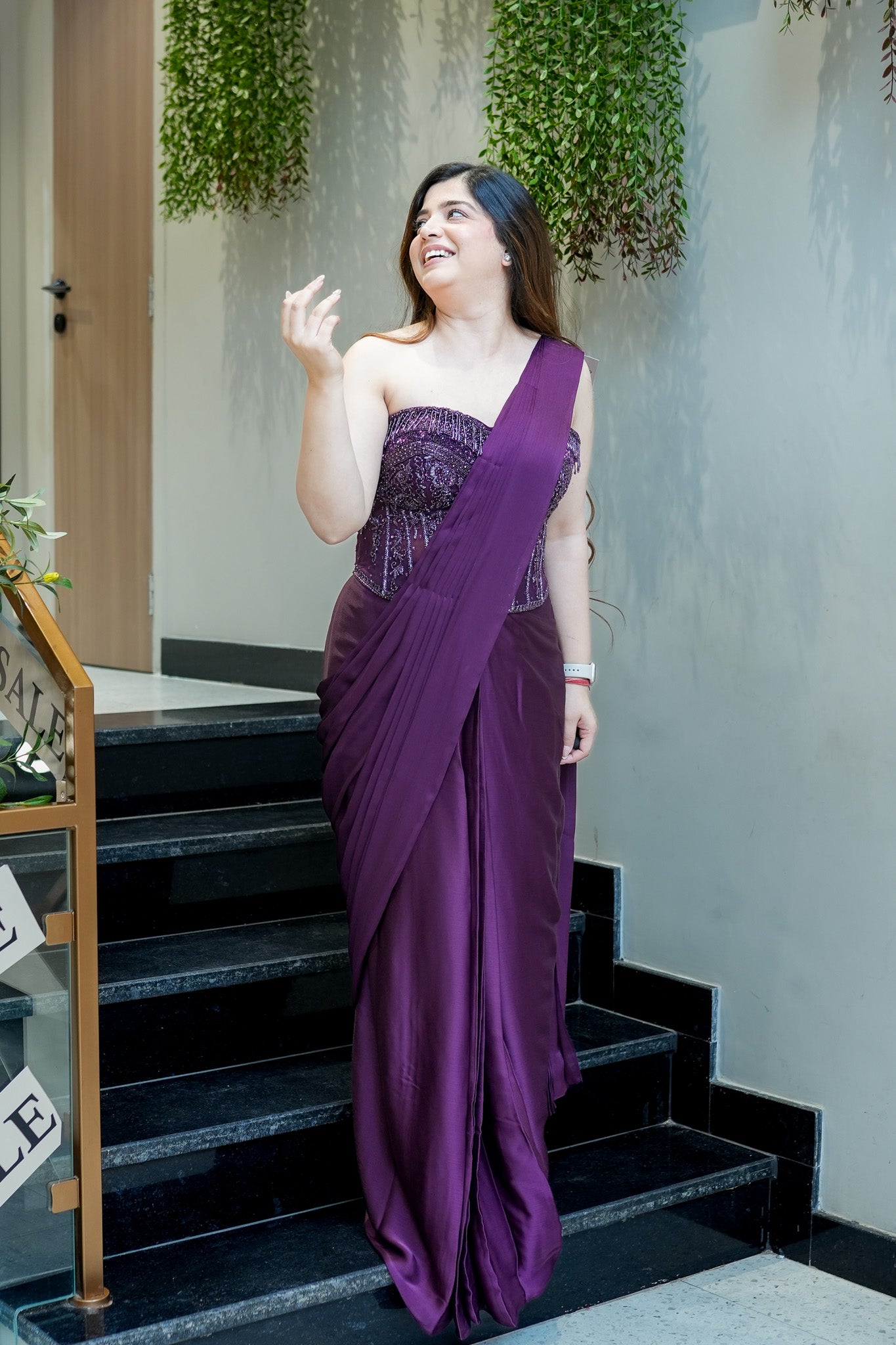 Samyra Embroidered Drape Saree