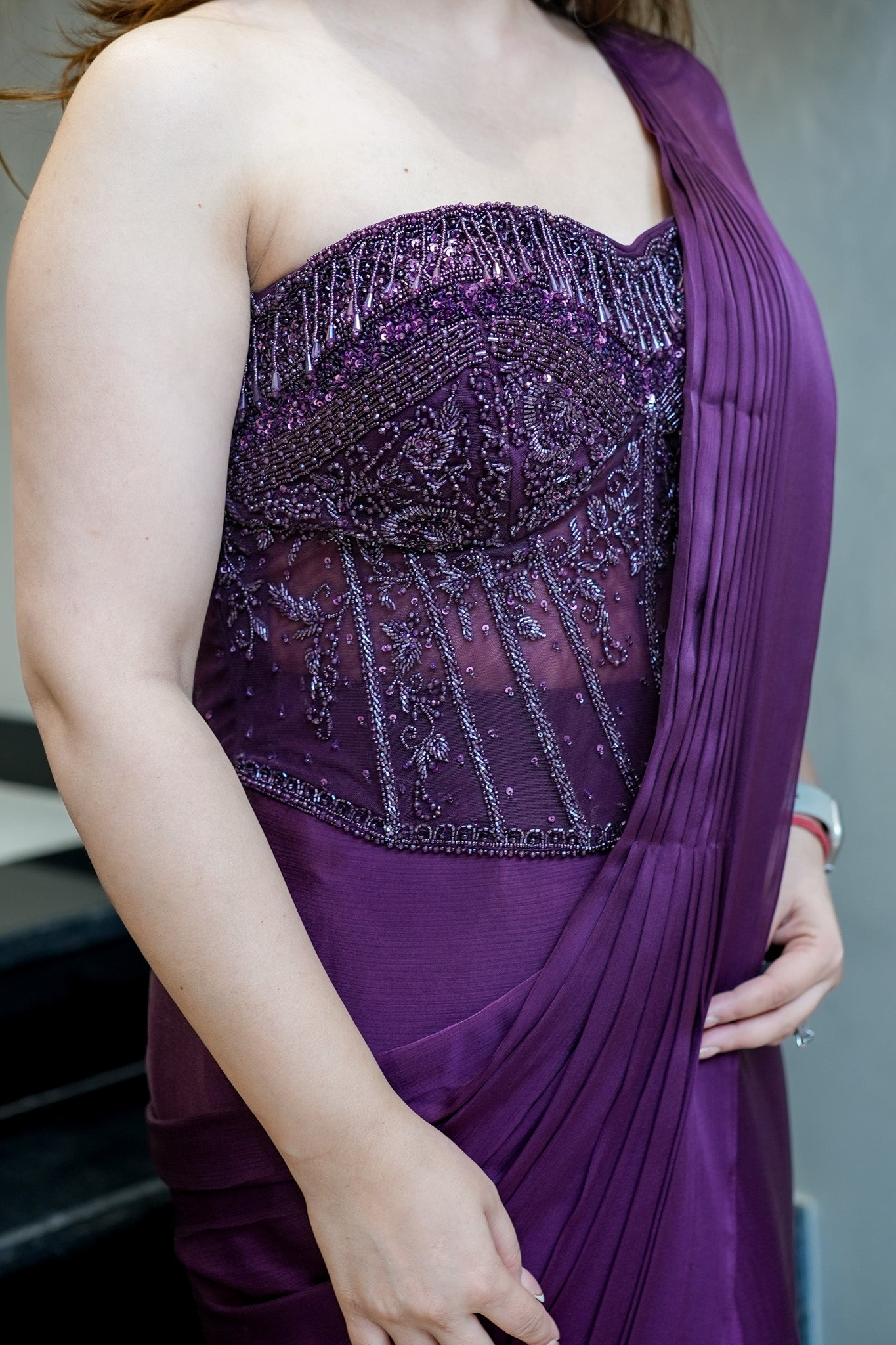 Samyra Embroidered Drape Saree