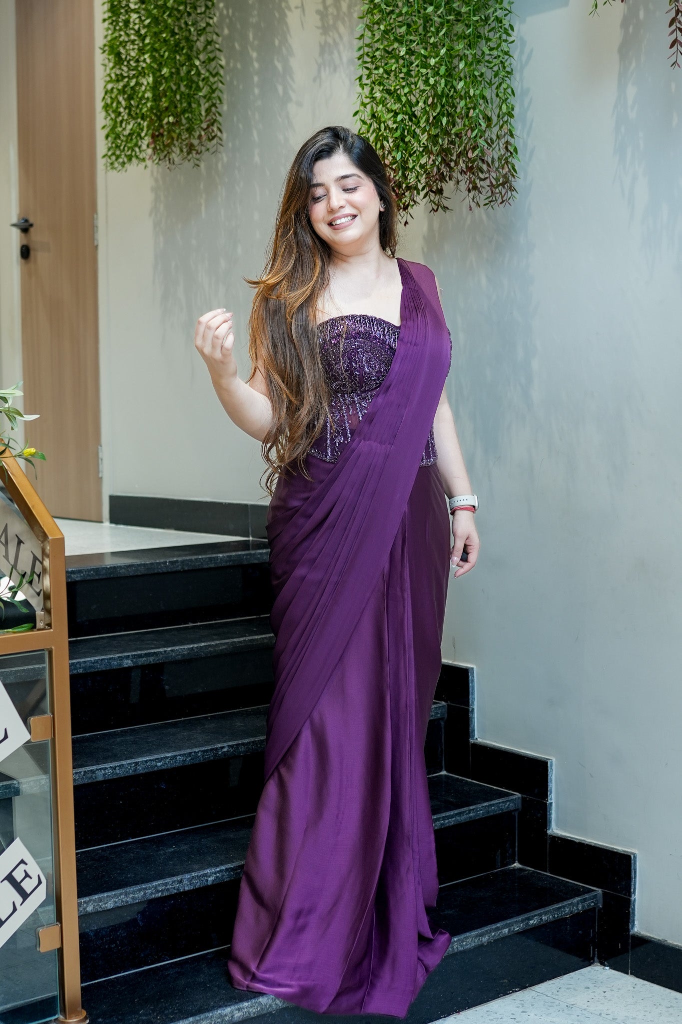 Samyra Embroidered Drape Saree