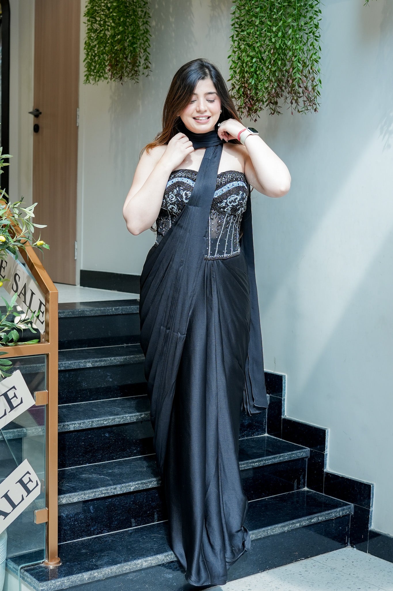 Samyra Embroidered Drape Saree