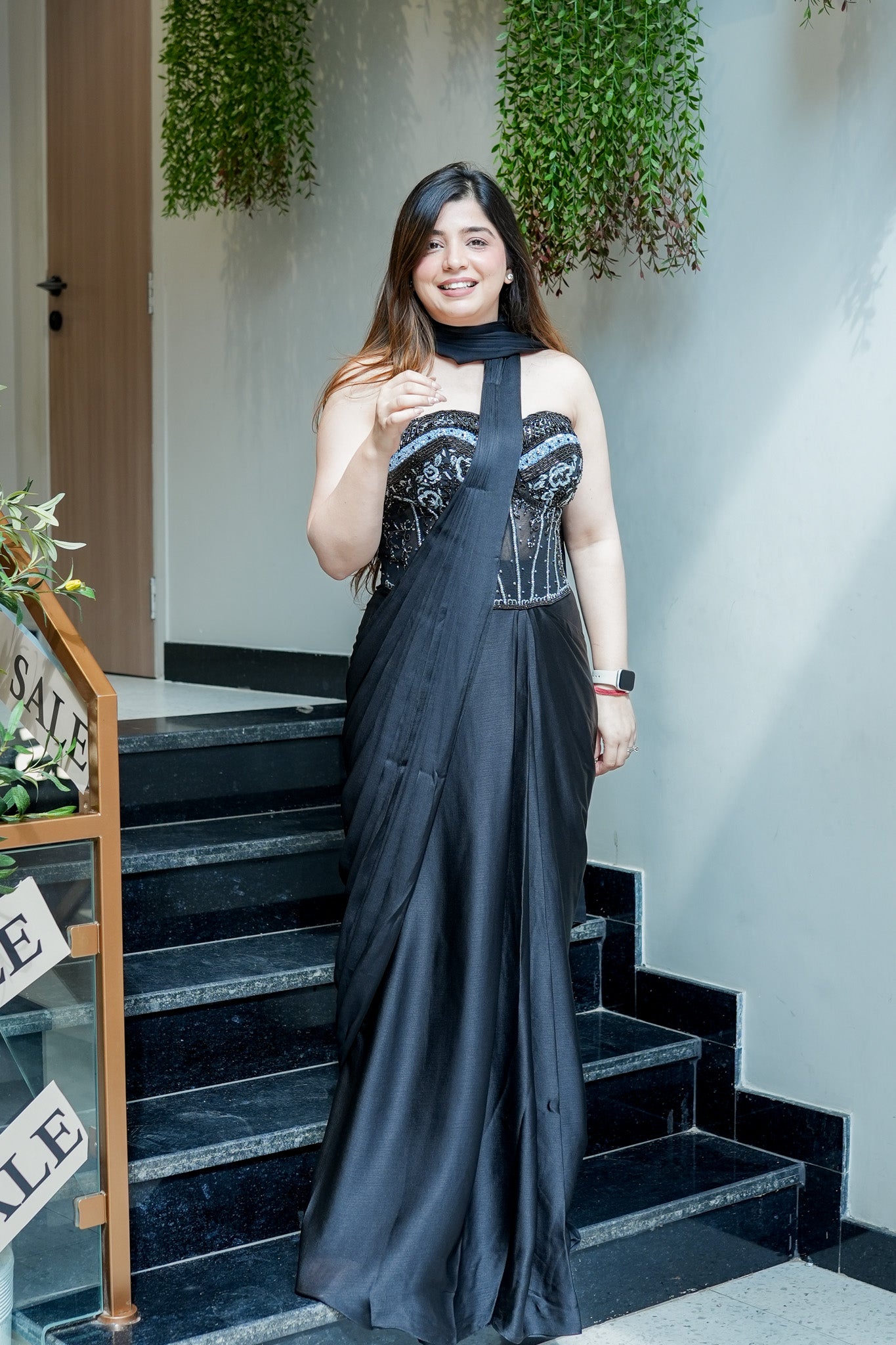 Samyra Embroidered Drape Saree