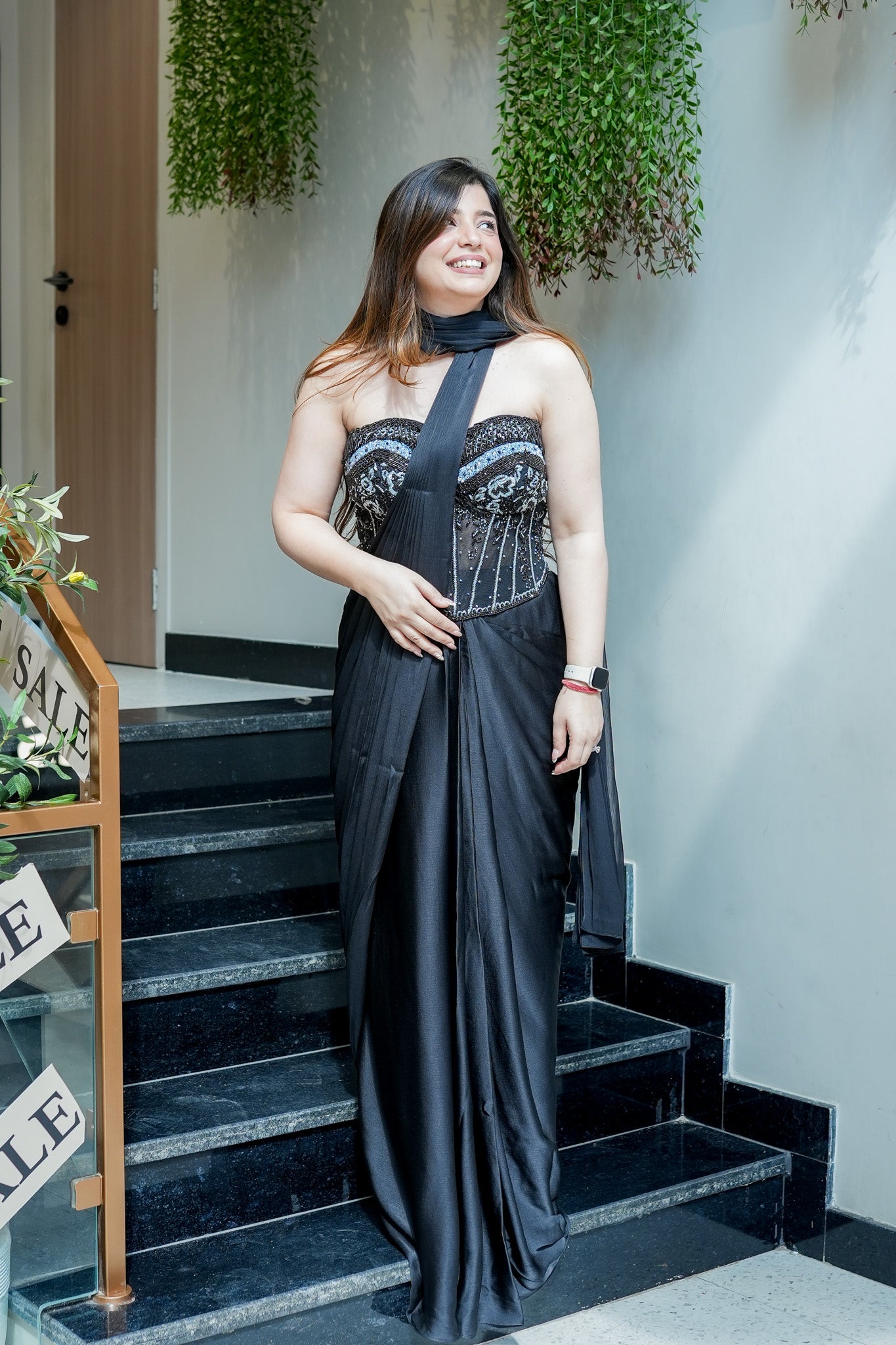Samyra Embroidered Drape Saree