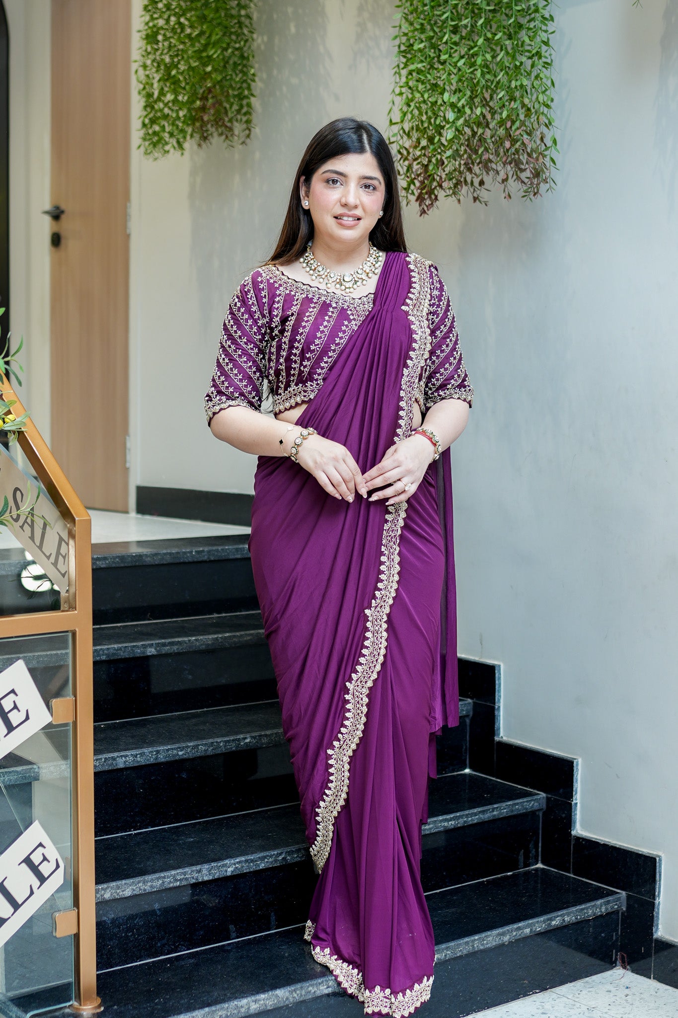 Kanak Hand Embroidered Drape Saree