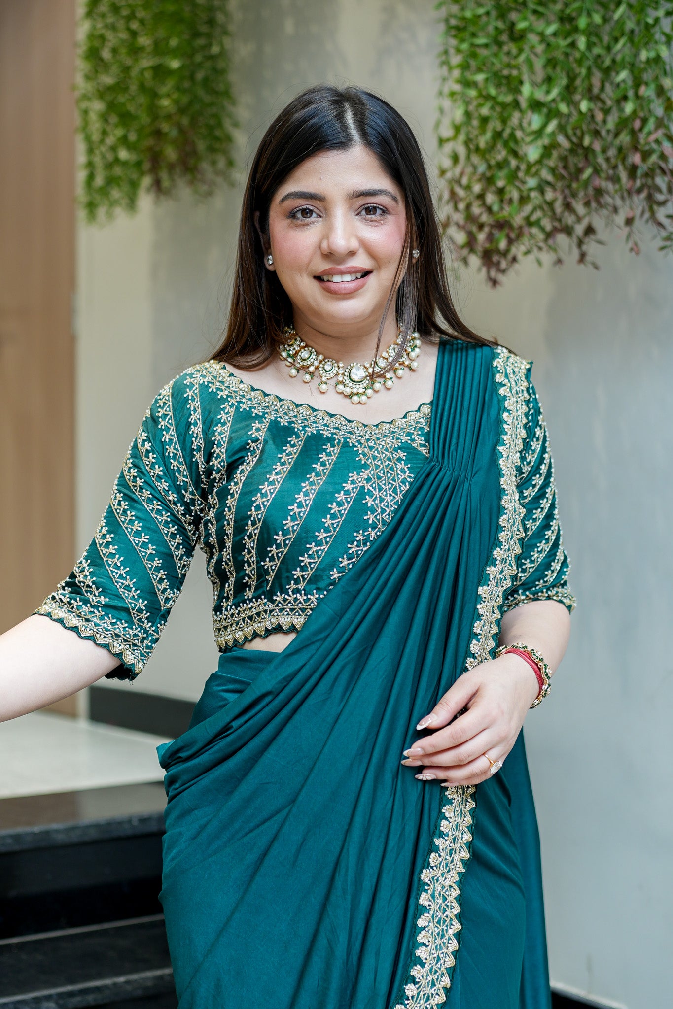 Kanak Hand Embroidered Drape Saree