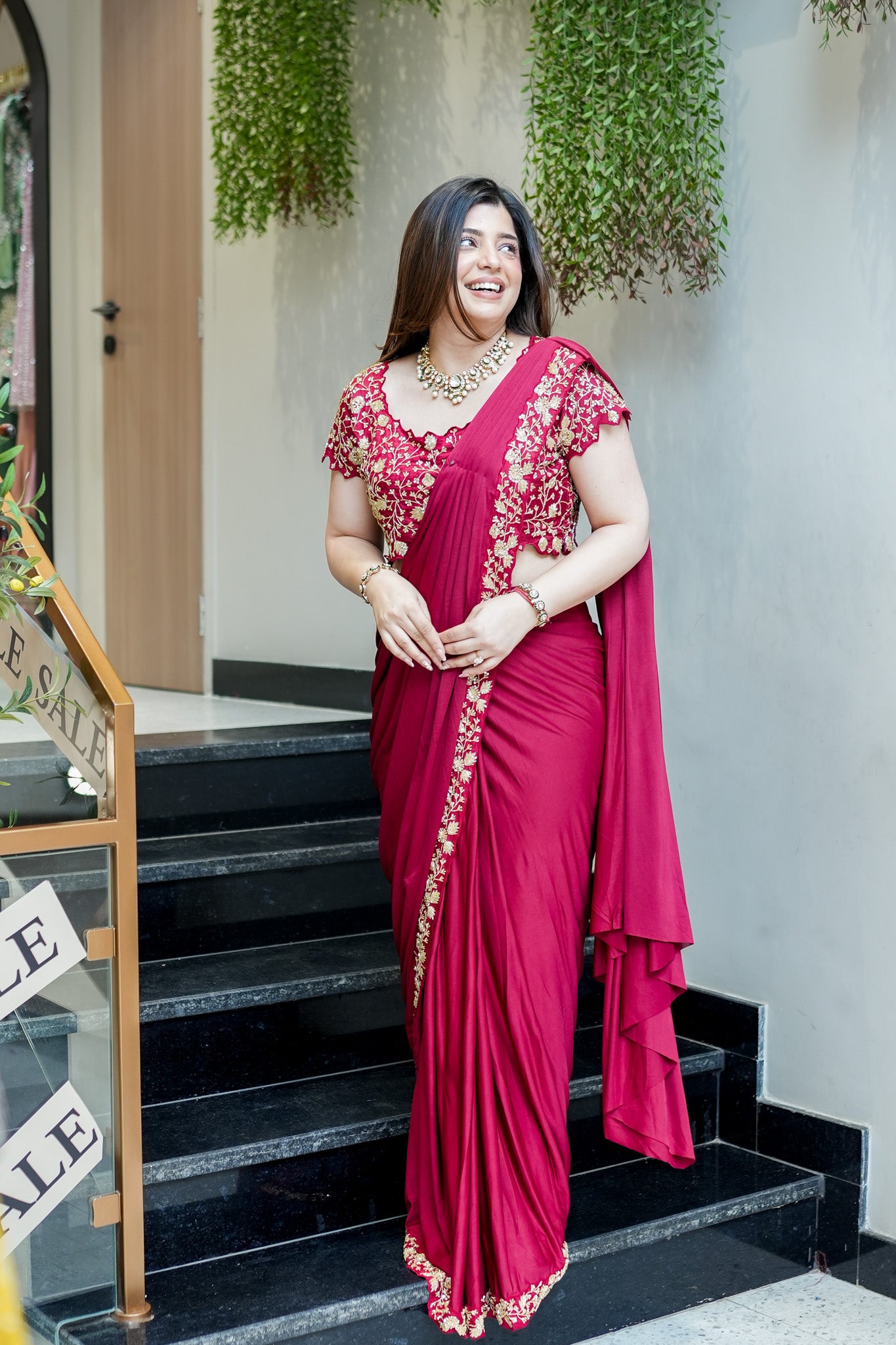 Kanak Hand Embroidered Drape Saree