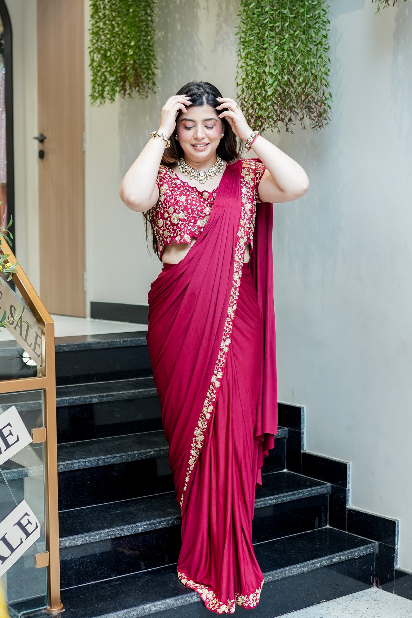 Kanak Hand Embroidered Drape Saree