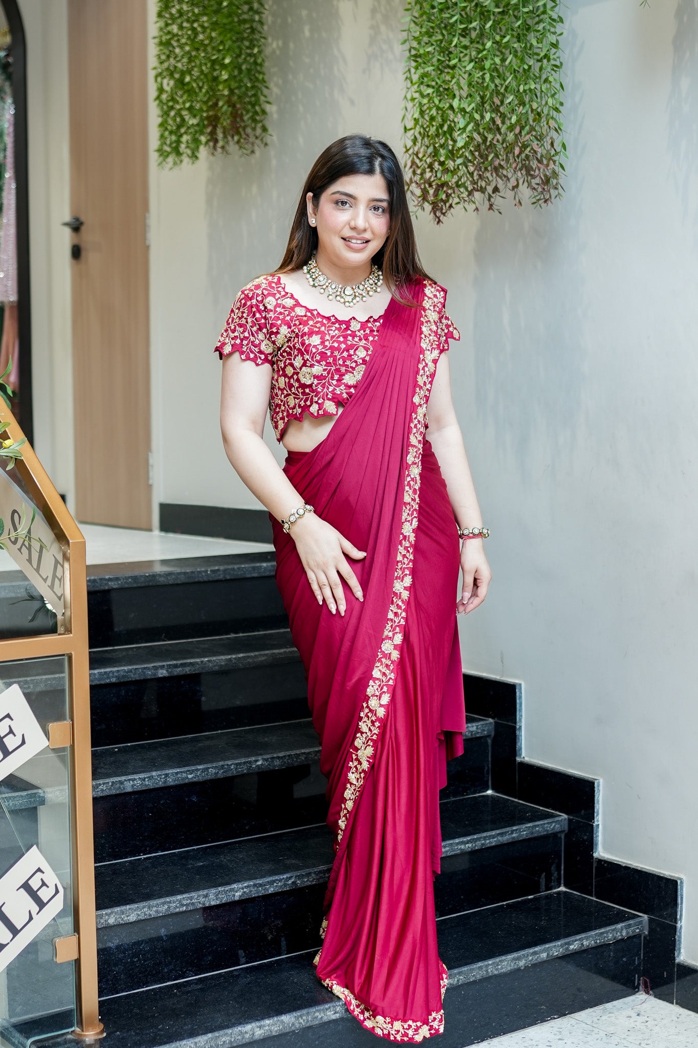 Kanak Hand Embroidered Drape Saree