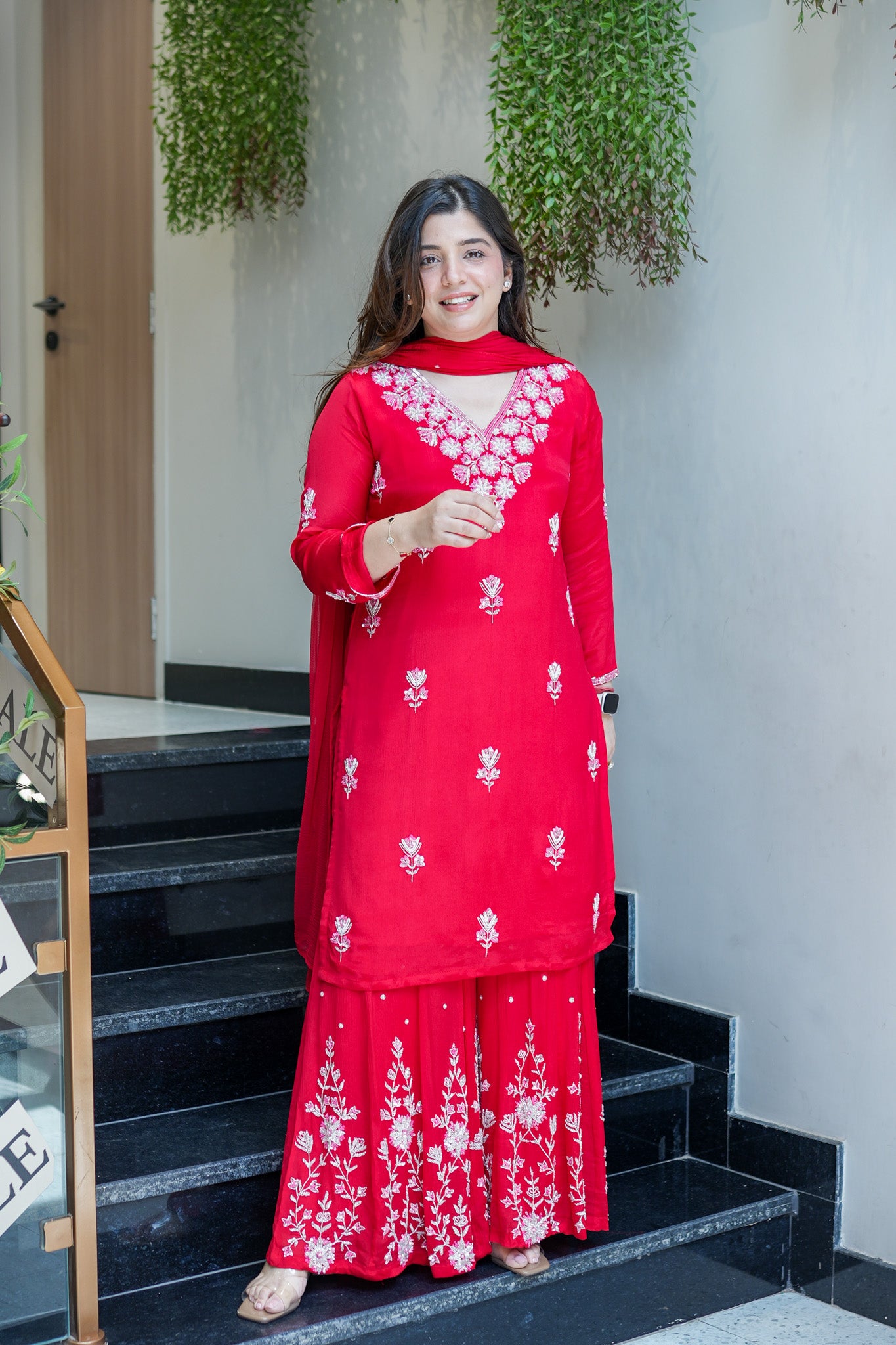 Vidya Hand Embroidered Sharara Set