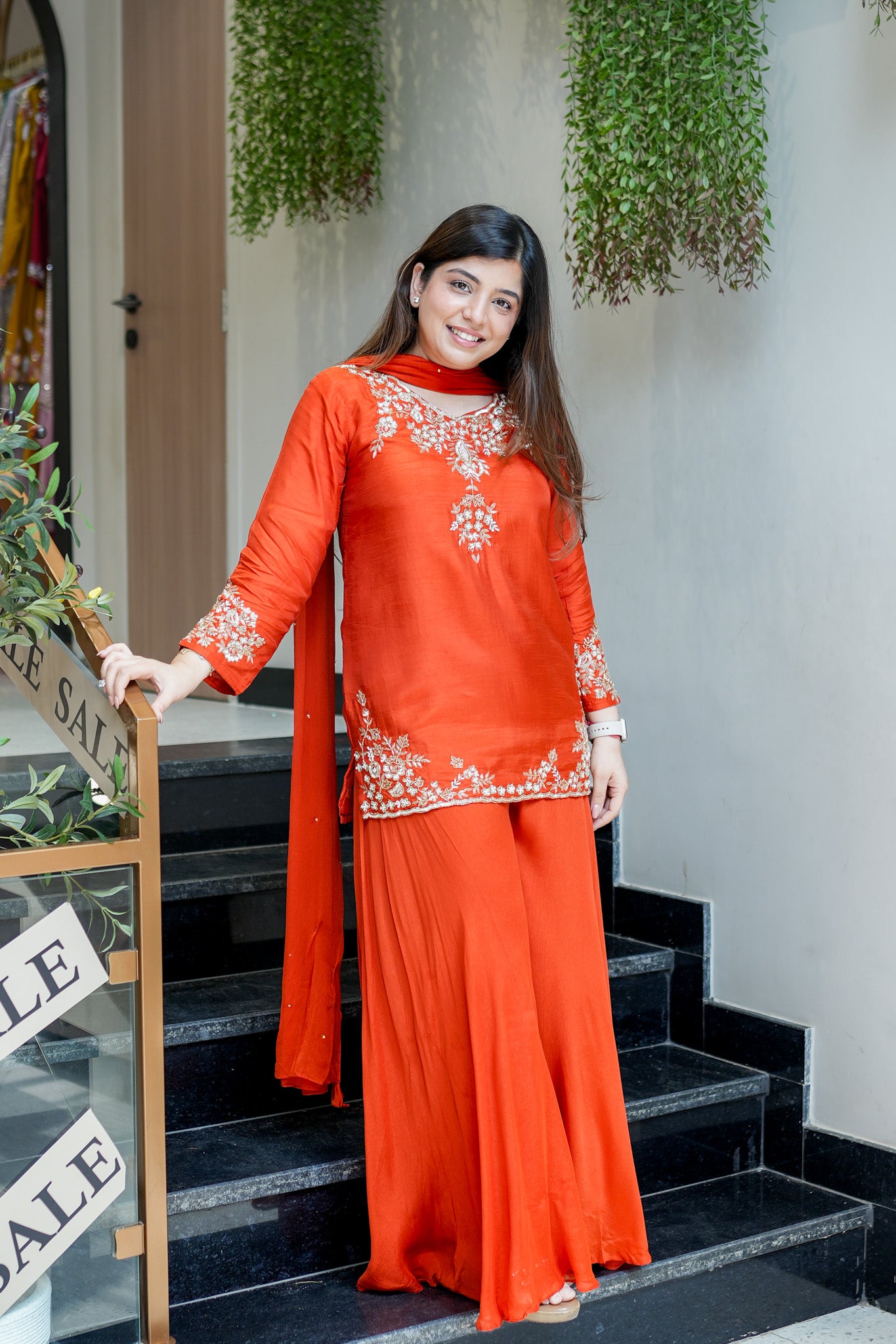 Harini Embroidered Garara Set