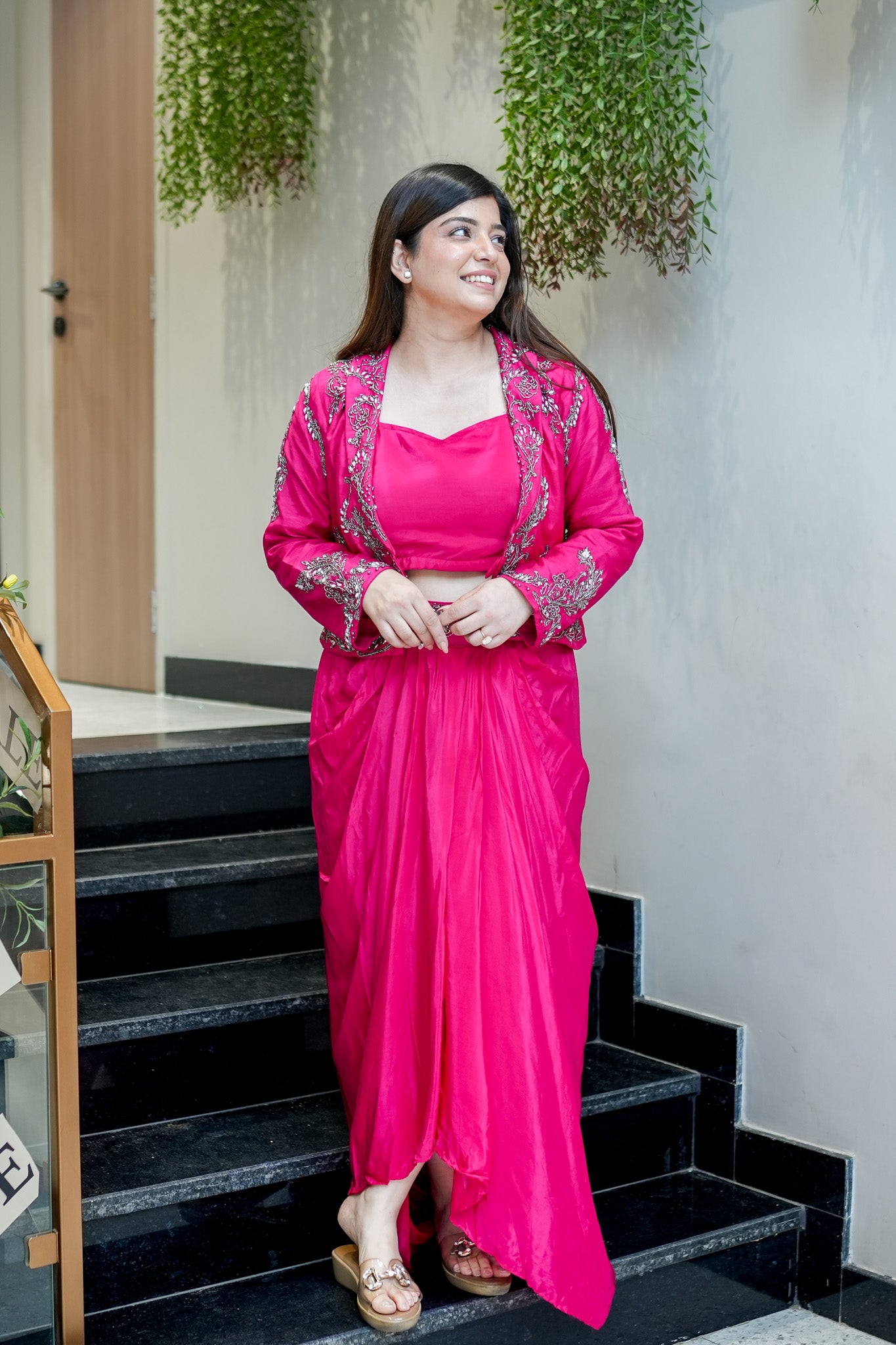Sarini Embroidered Three Piece Set