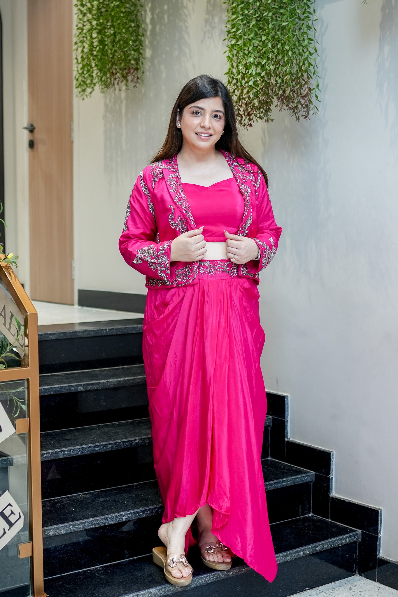 Sarini Embroidered Three Piece Set