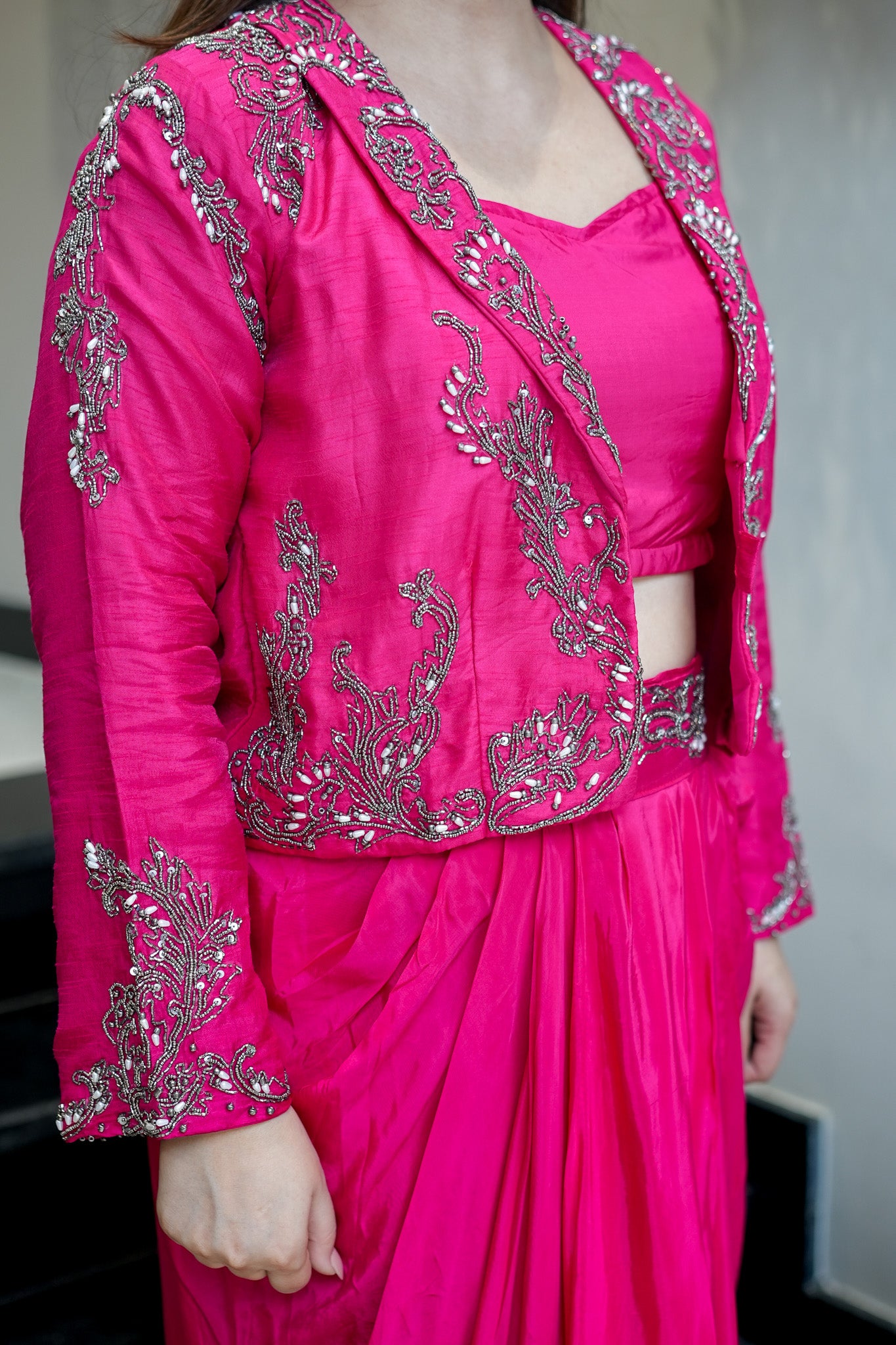 Sarini Embroidered Three Piece Set