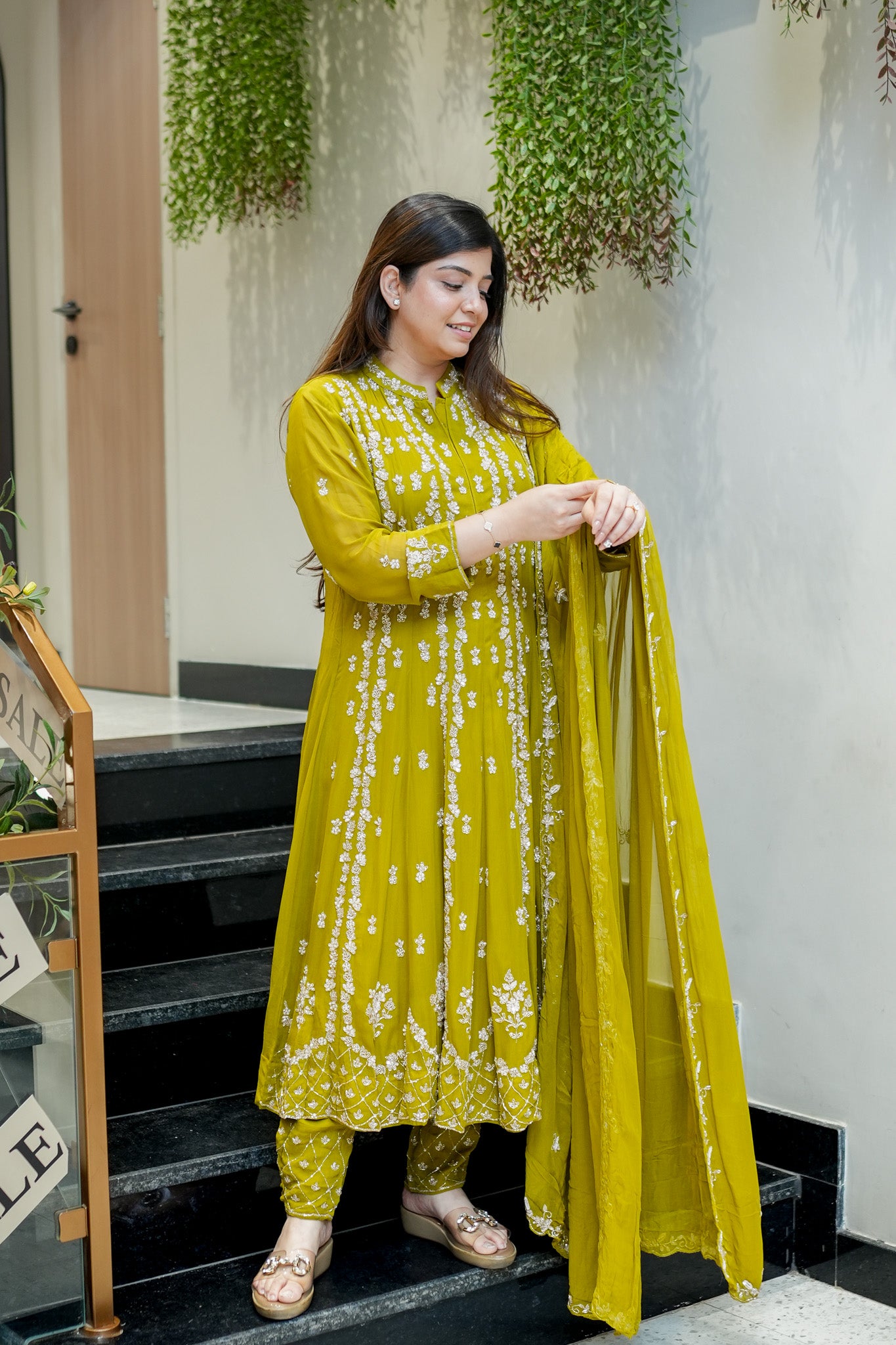 Ketki Hand Embroidered Anarkali Suit Set