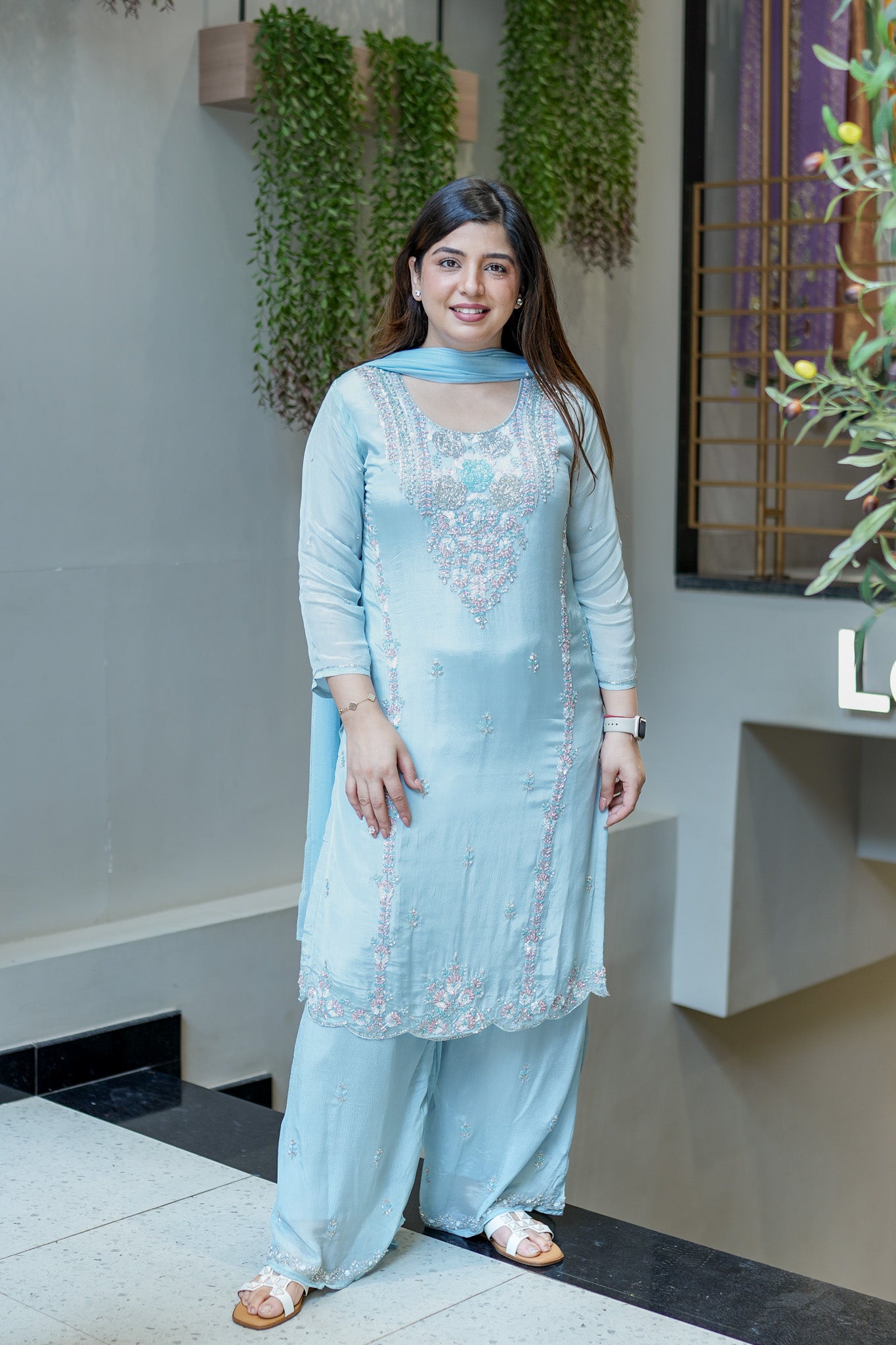 Suhani Embroidered Suit Set