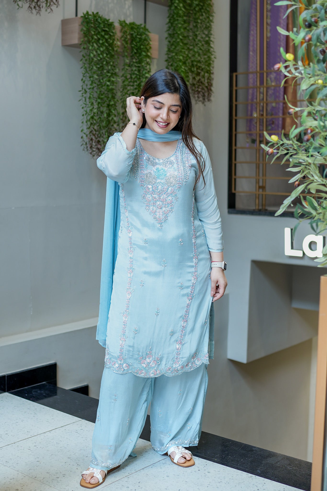 Suhani Embroidered Suit Set