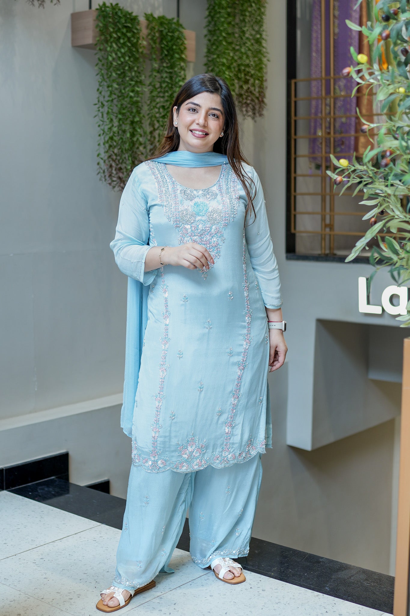 Suhani Embroidered Suit Set