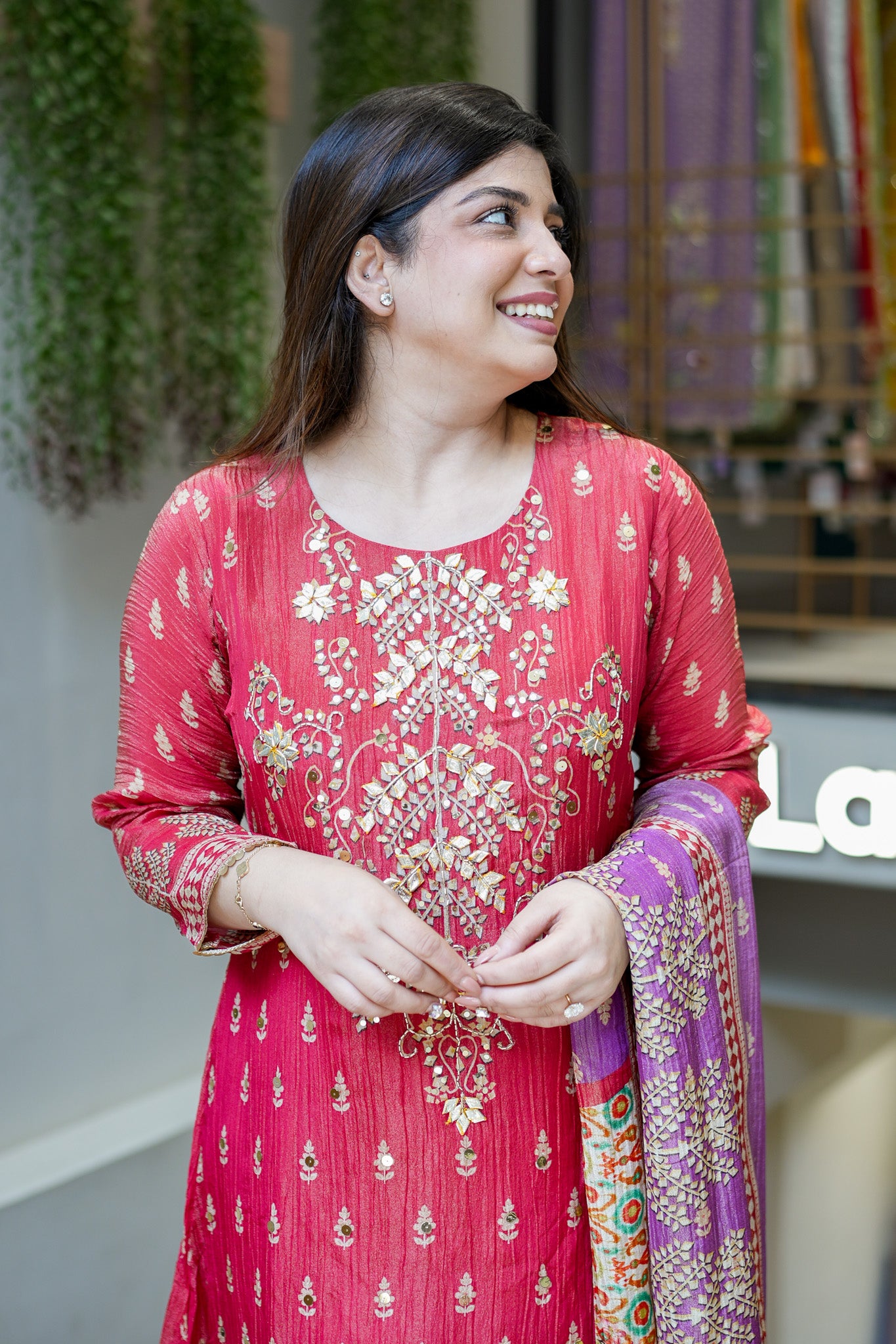 Lavani Gotta Detailing A Line Suit Set