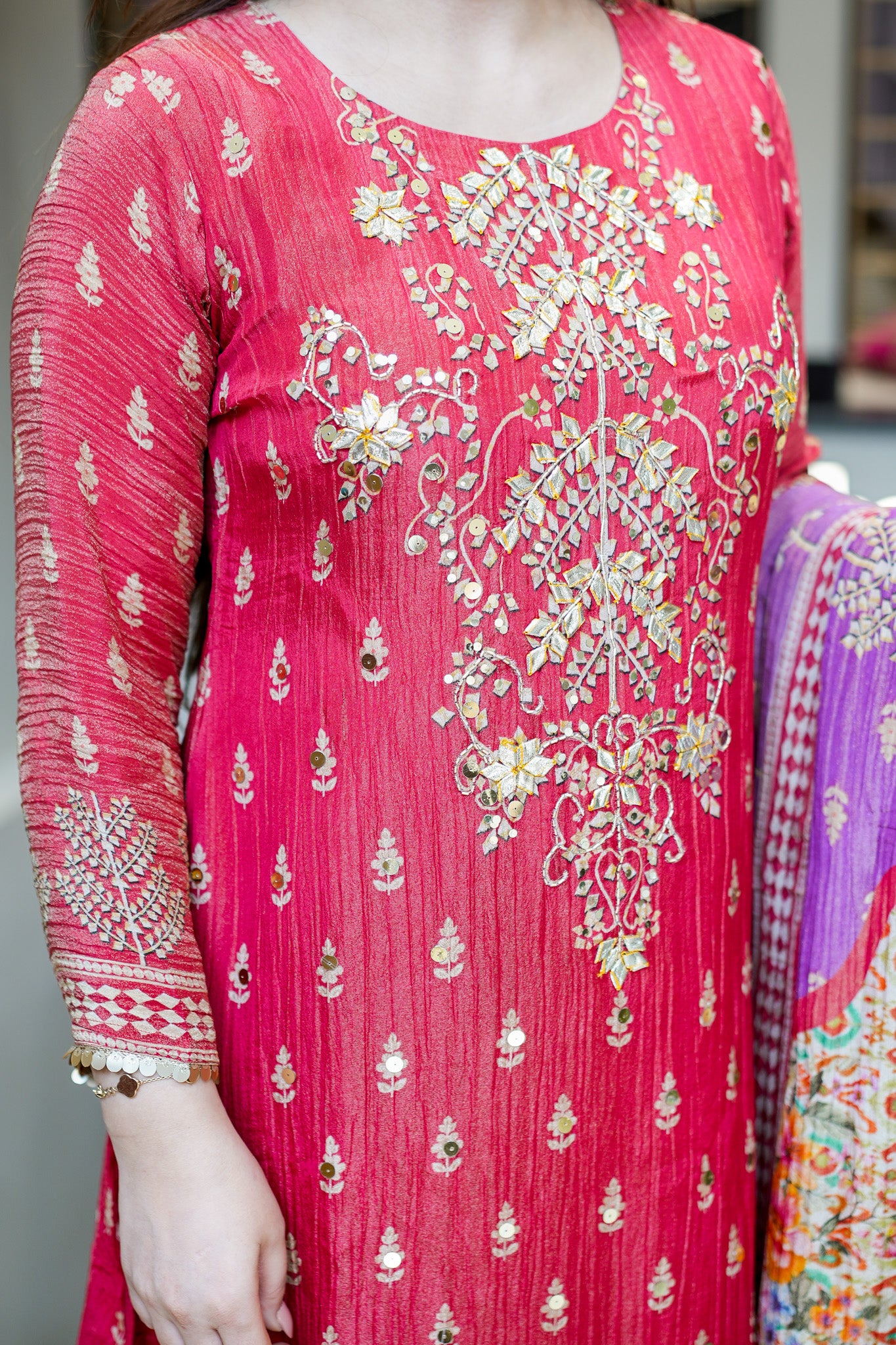 Lavani Gotta Detailing A Line Suit Set