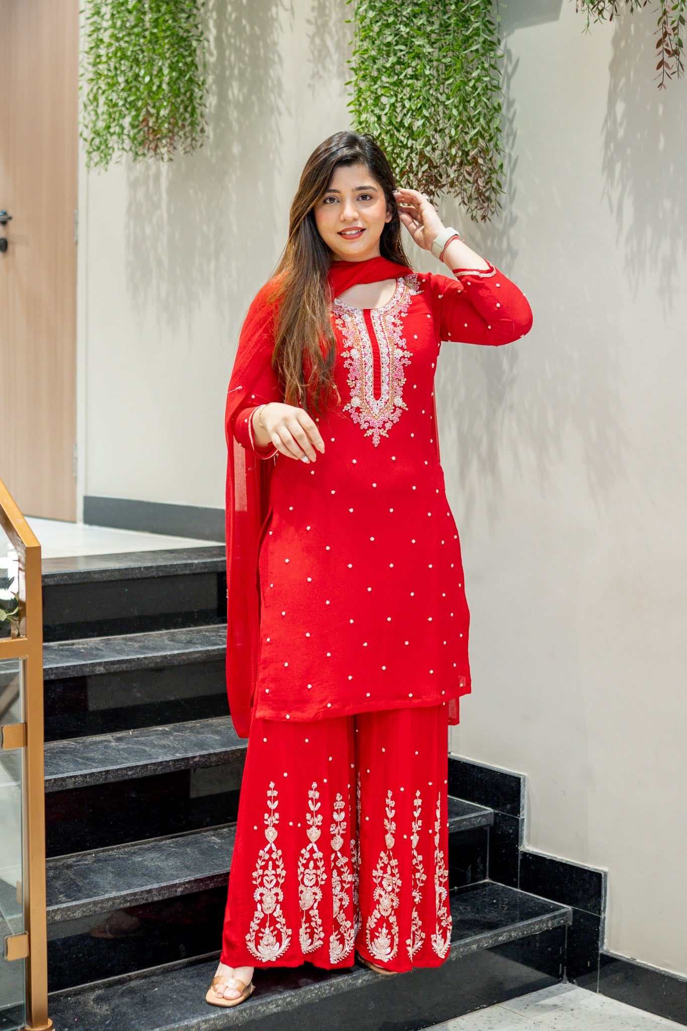 Keesha Hand Embroidered Suit Set