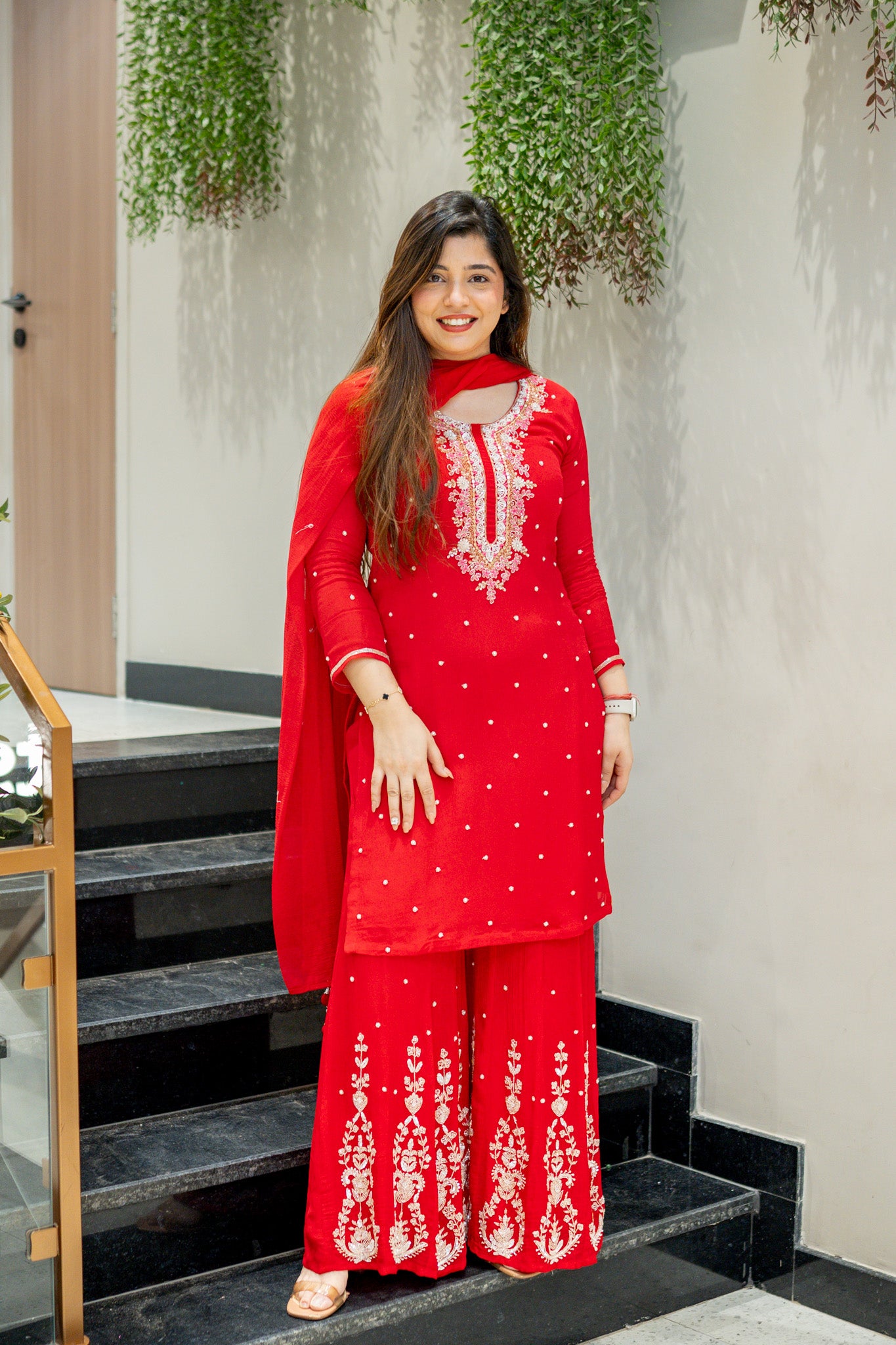 Keesha Hand Embroidered Suit Set
