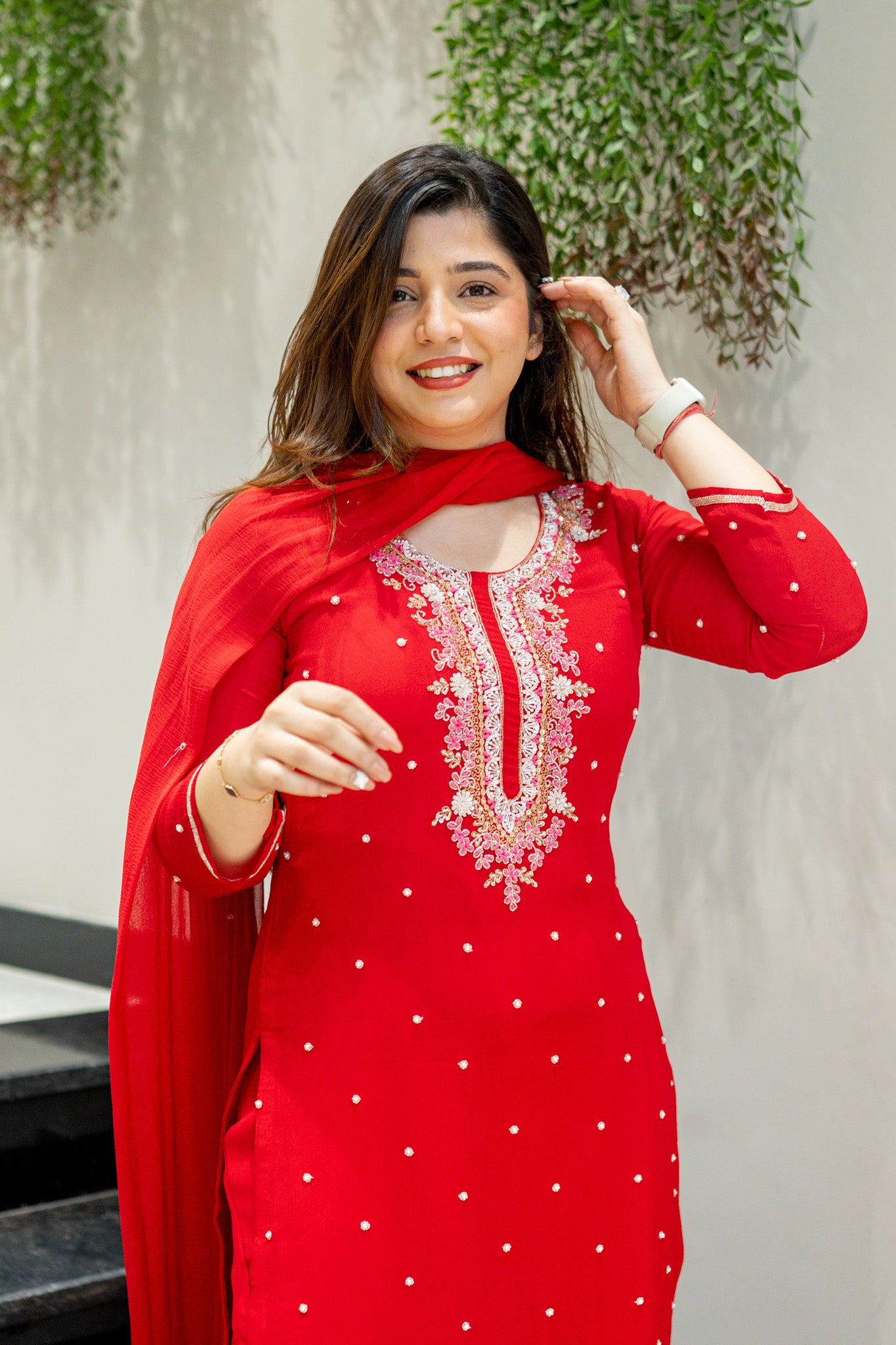 Keesha Hand Embroidered Suit Set