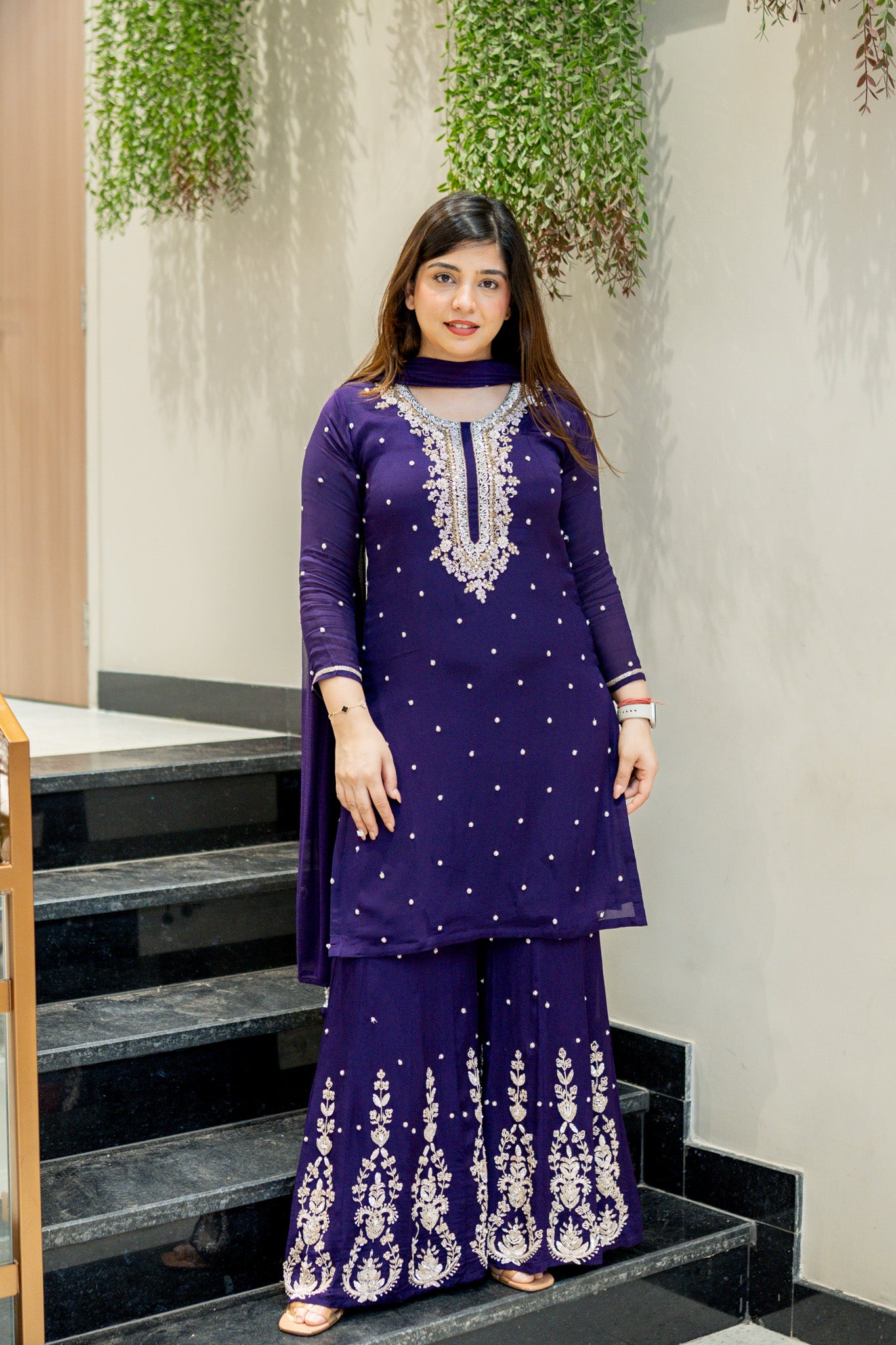 Keesha Hand Embroidered Suit Set