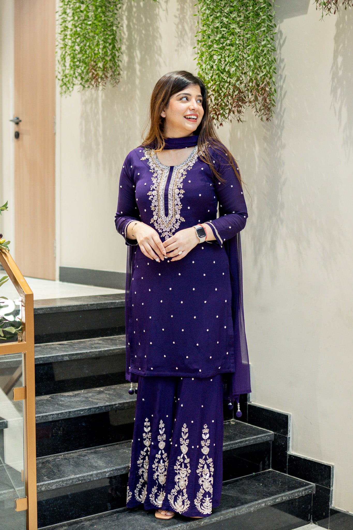 Keesha Hand Embroidered Suit Set