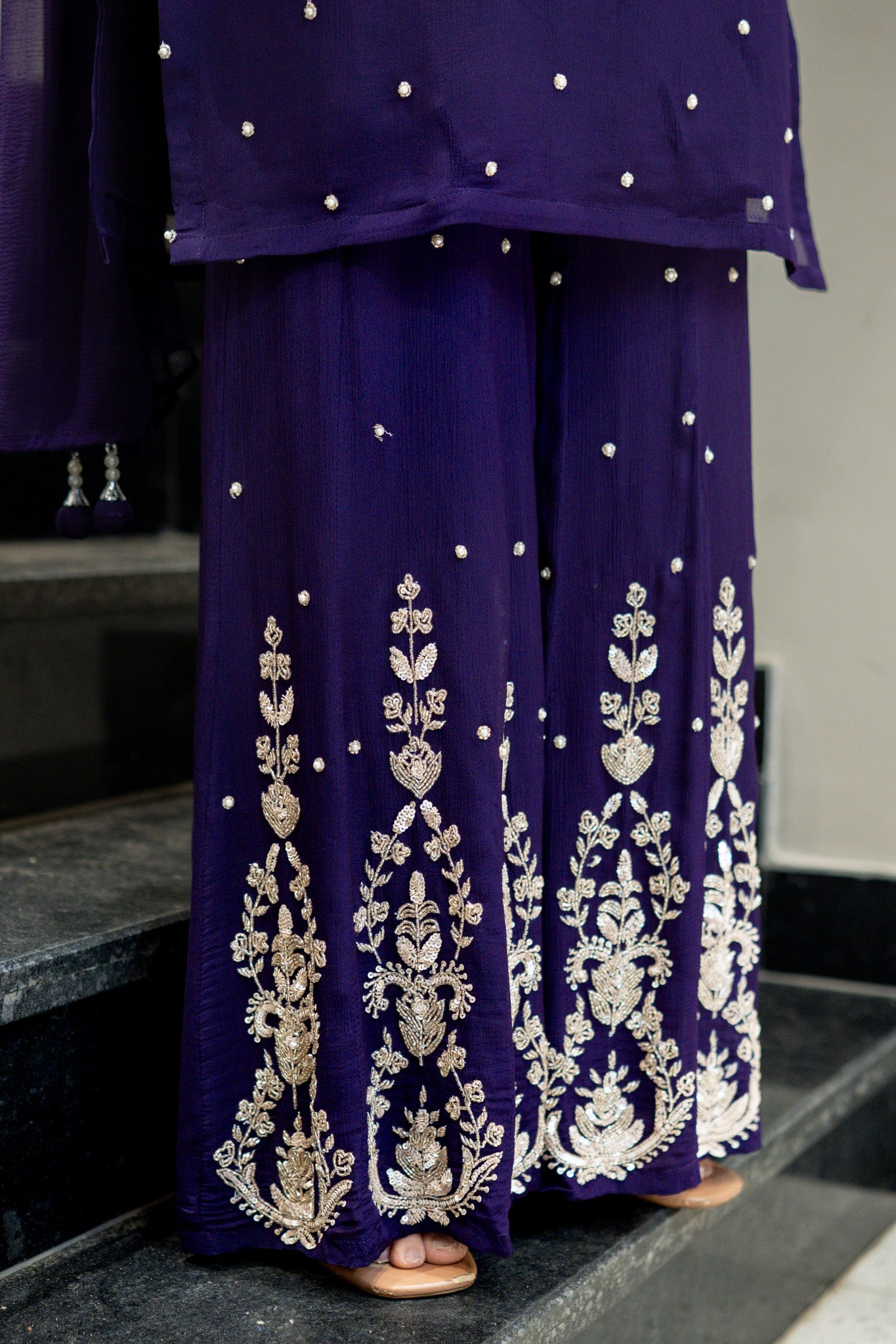 Keesha Hand Embroidered Suit Set