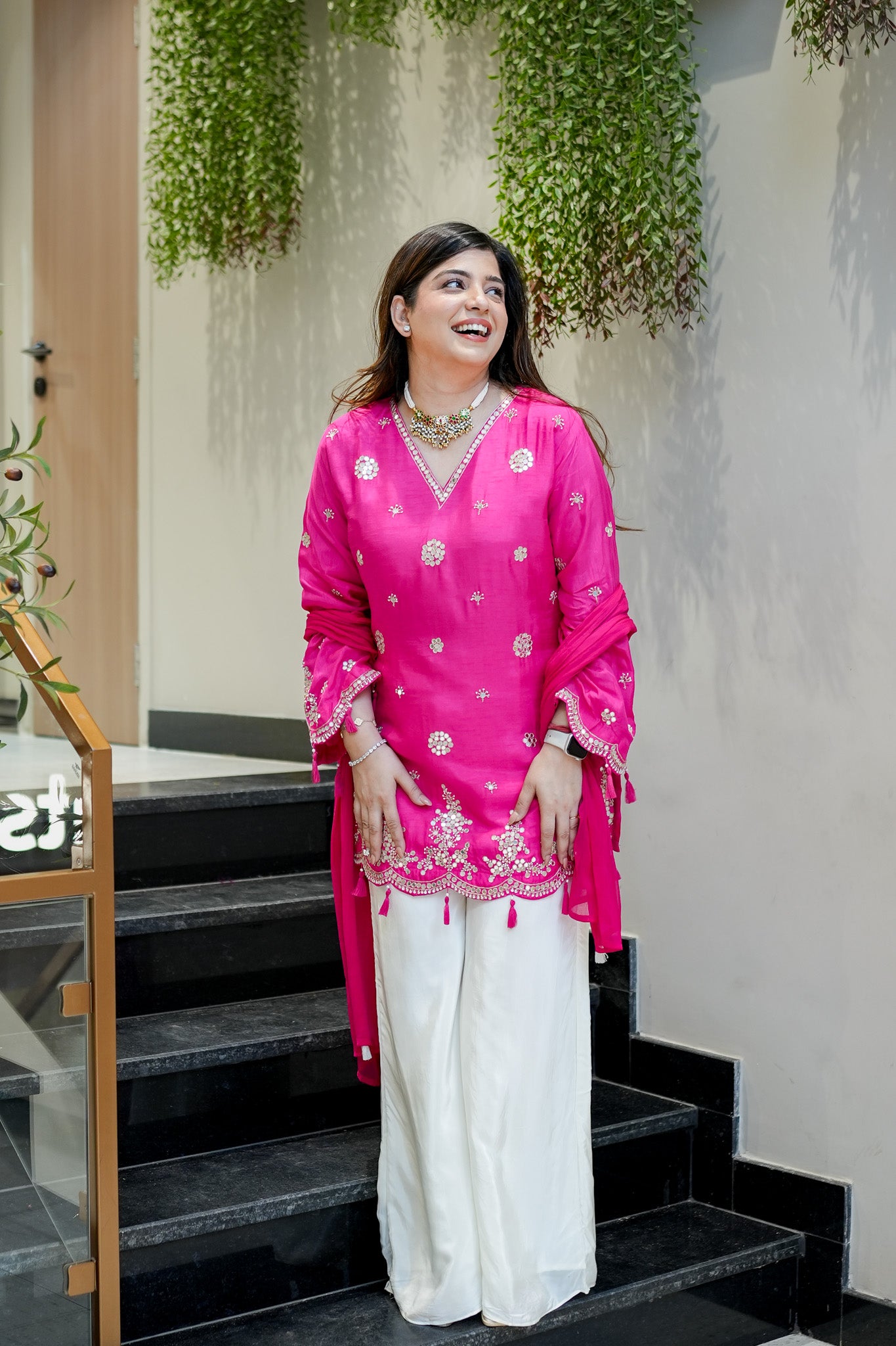 Danya Embroidered Garara Suit Set