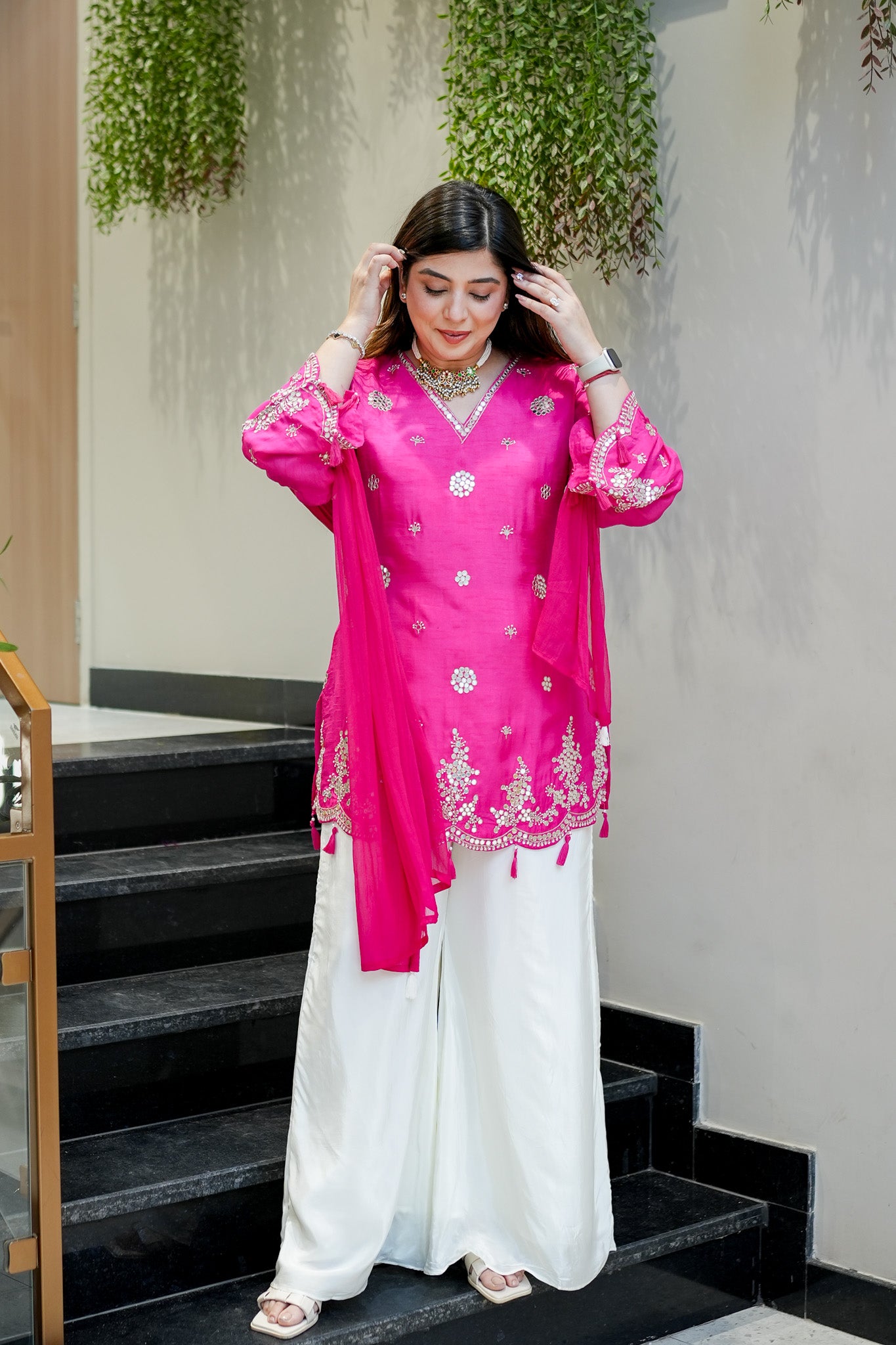 Danya Embroidered Garara Suit Set