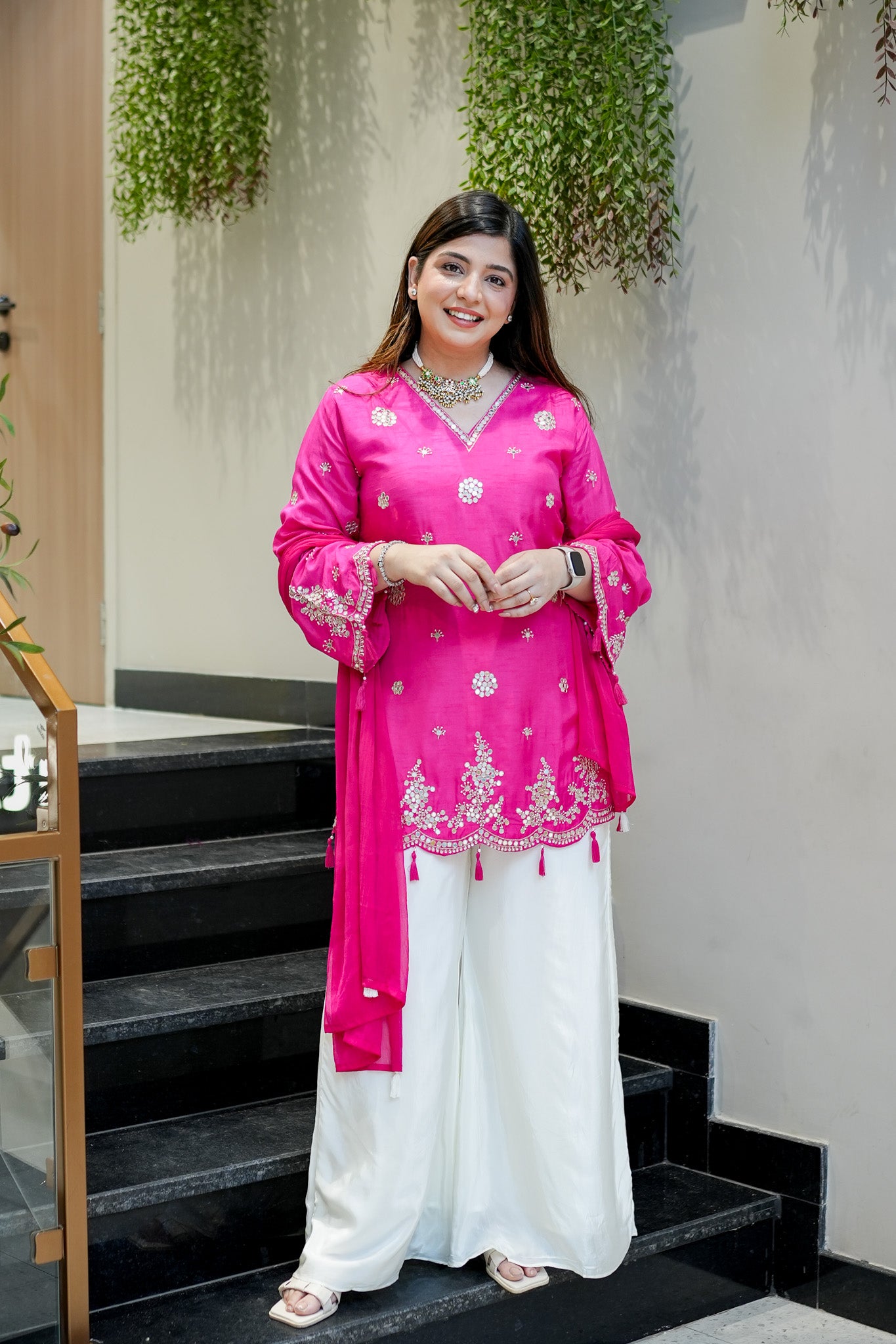 Danya Embroidered Garara Suit Set
