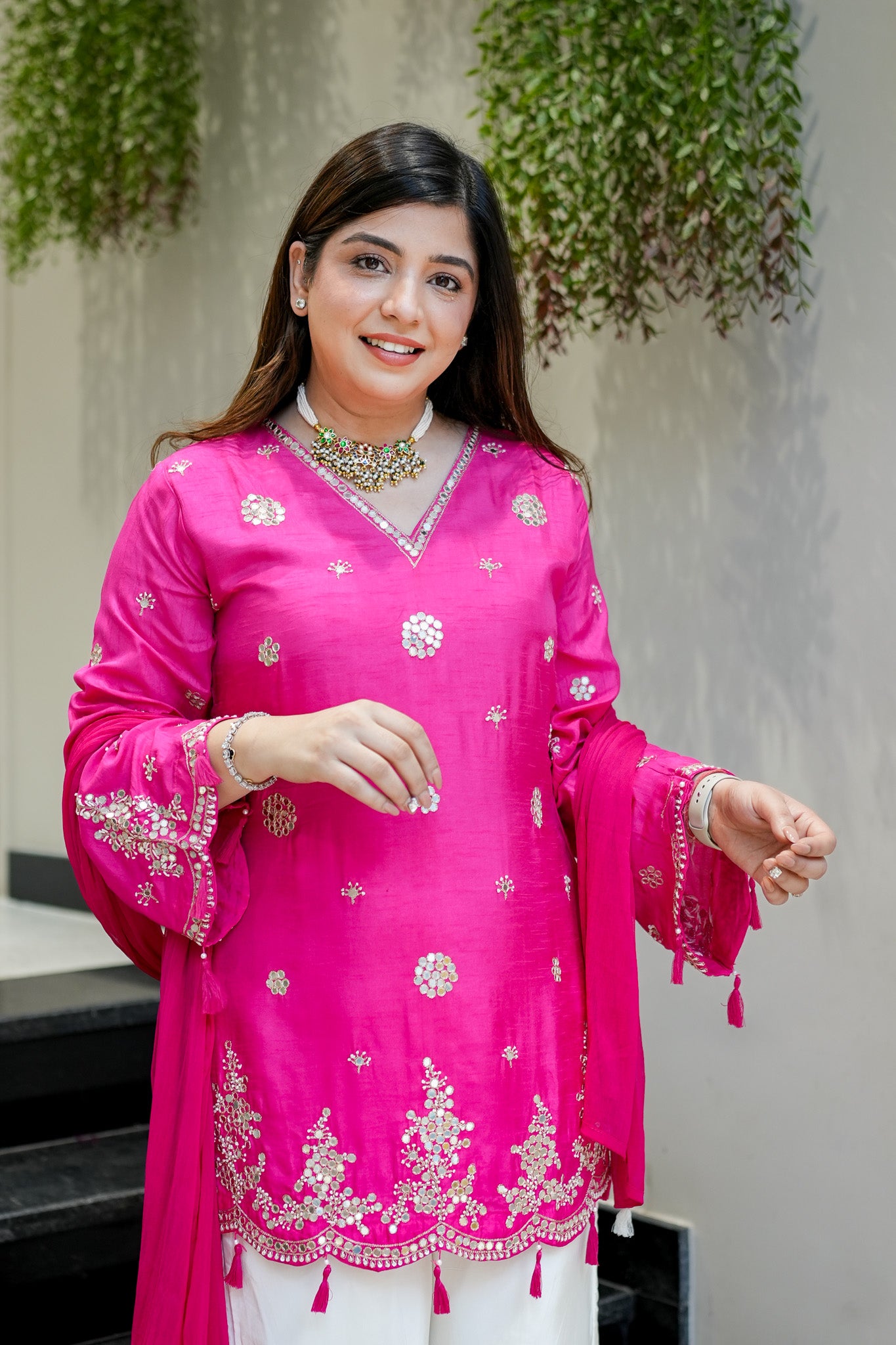 Danya Embroidered Garara Suit Set