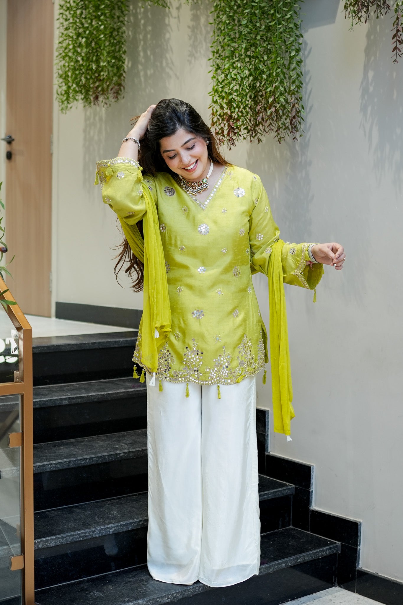 Danya Embroidered Garara Suit Set