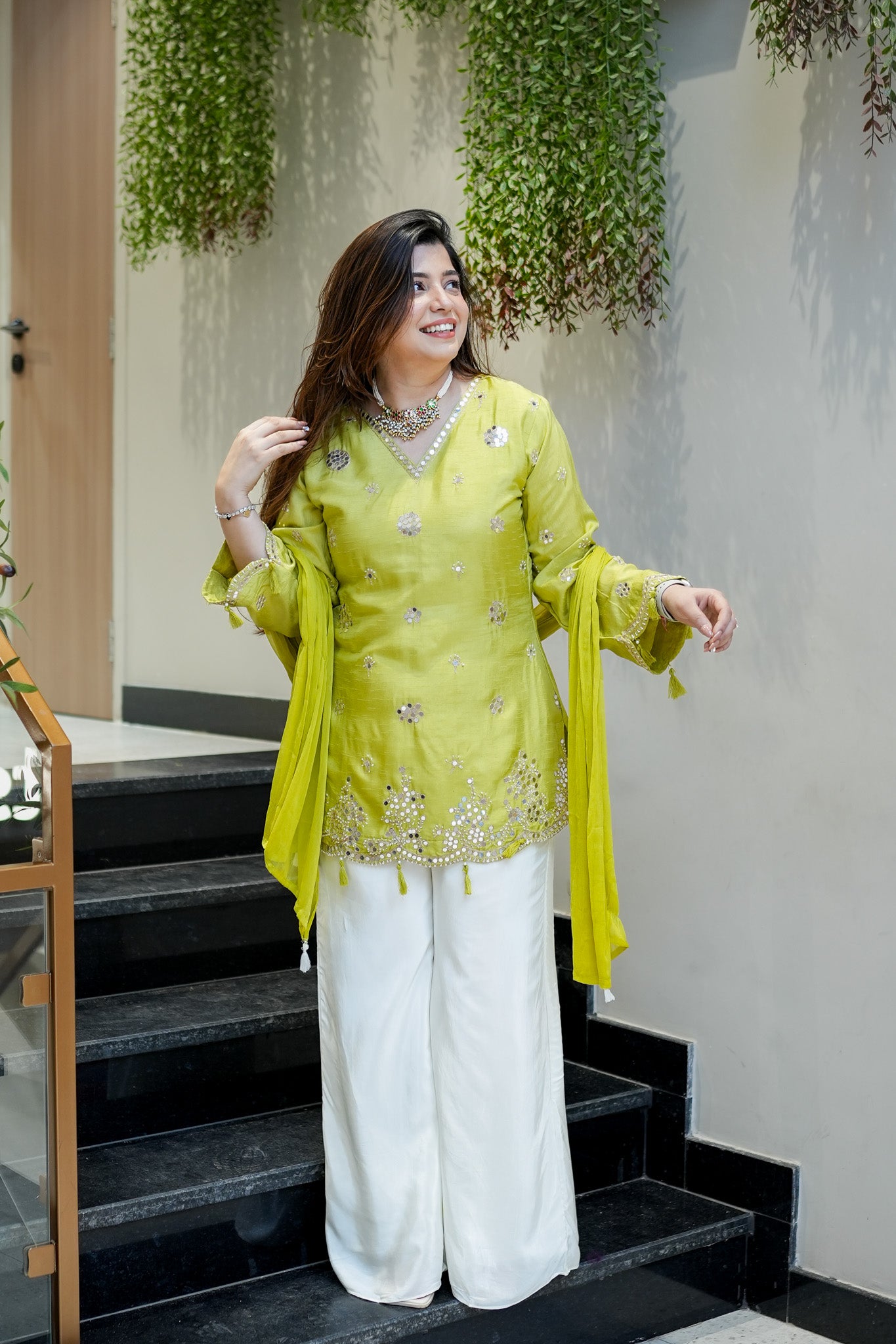 Danya Embroidered Garara Suit Set