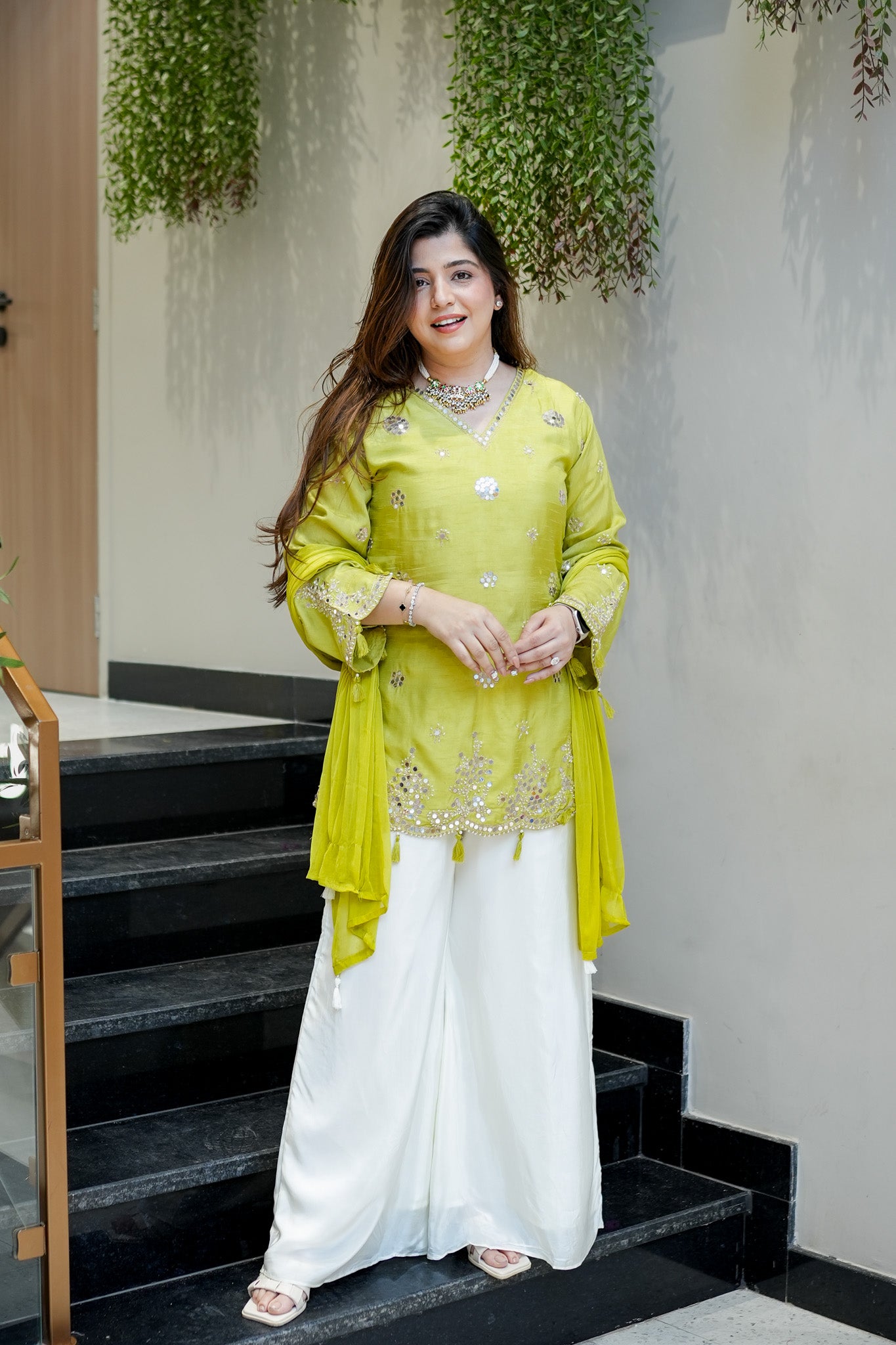 Danya Embroidered Garara Suit Set