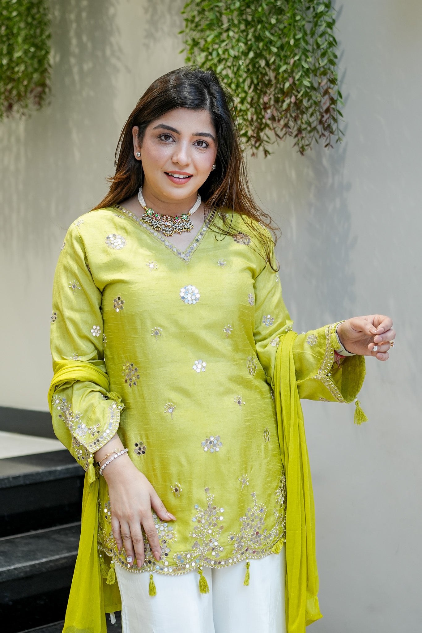 Danya Embroidered Garara Suit Set