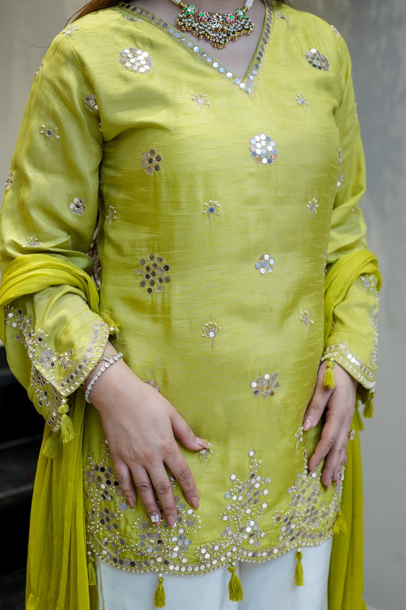 Danya Embroidered Garara Suit Set