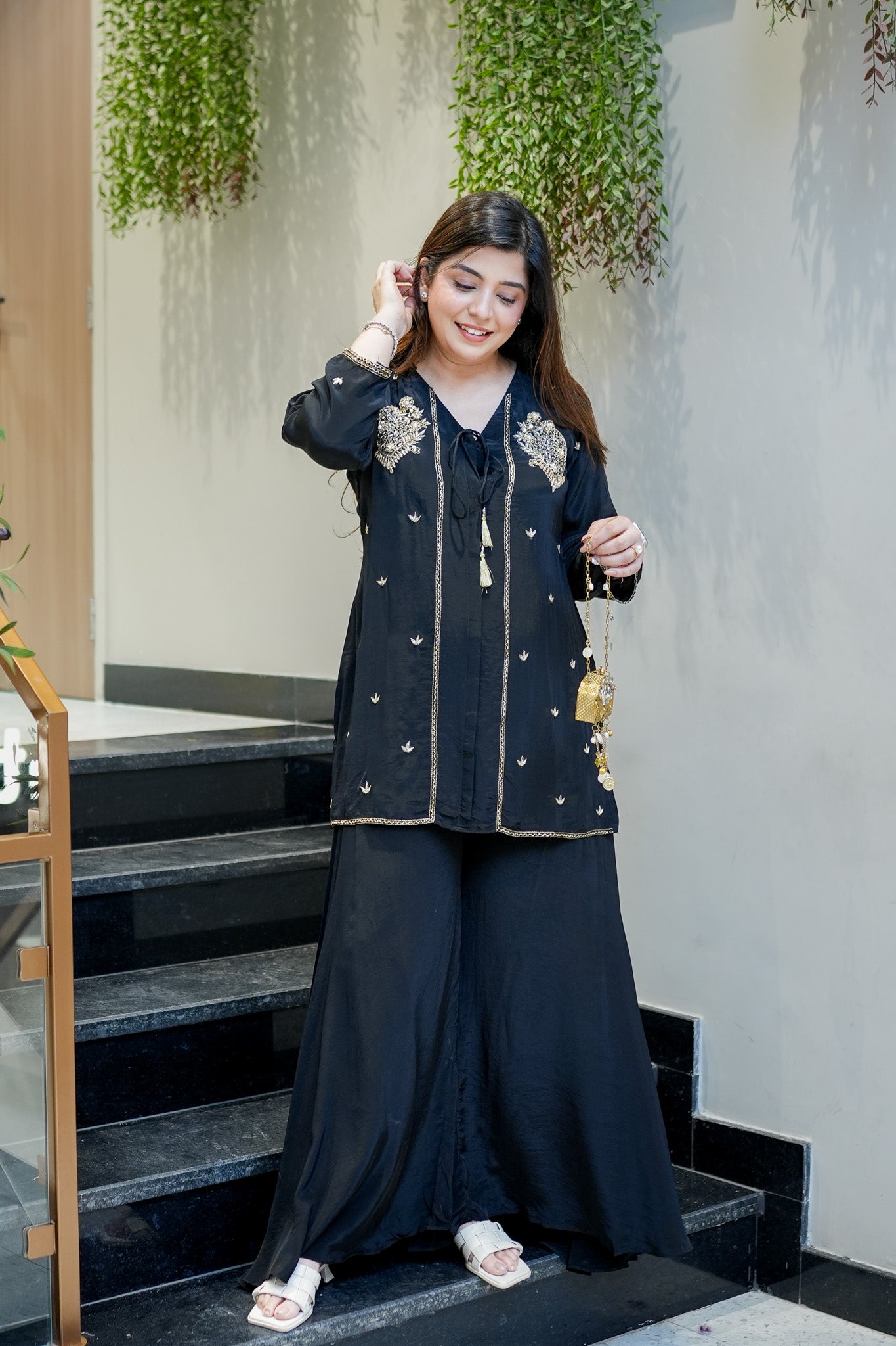 Farida Embroidered Co ord Set