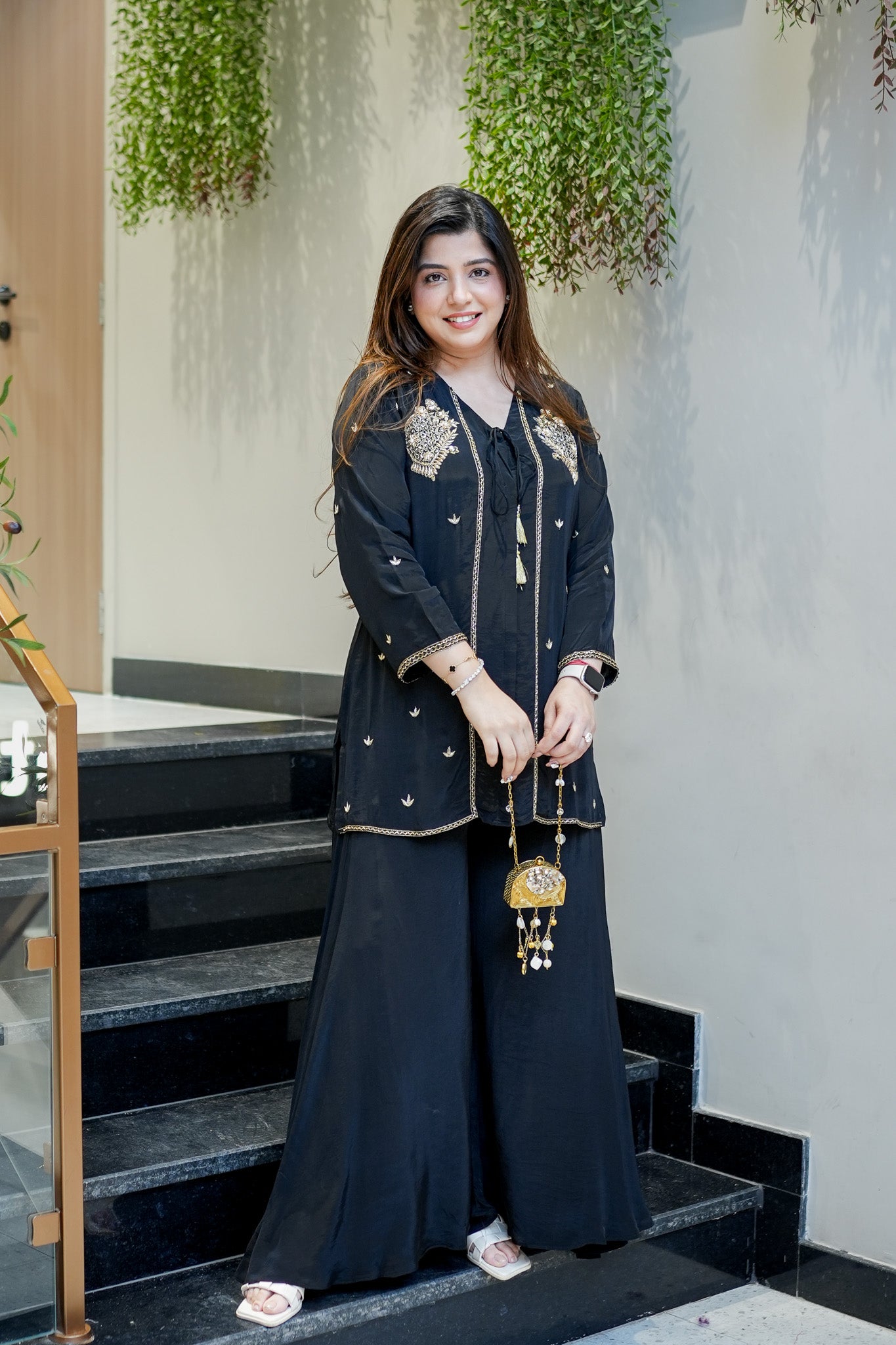 Farida Embroidered Co ord Set