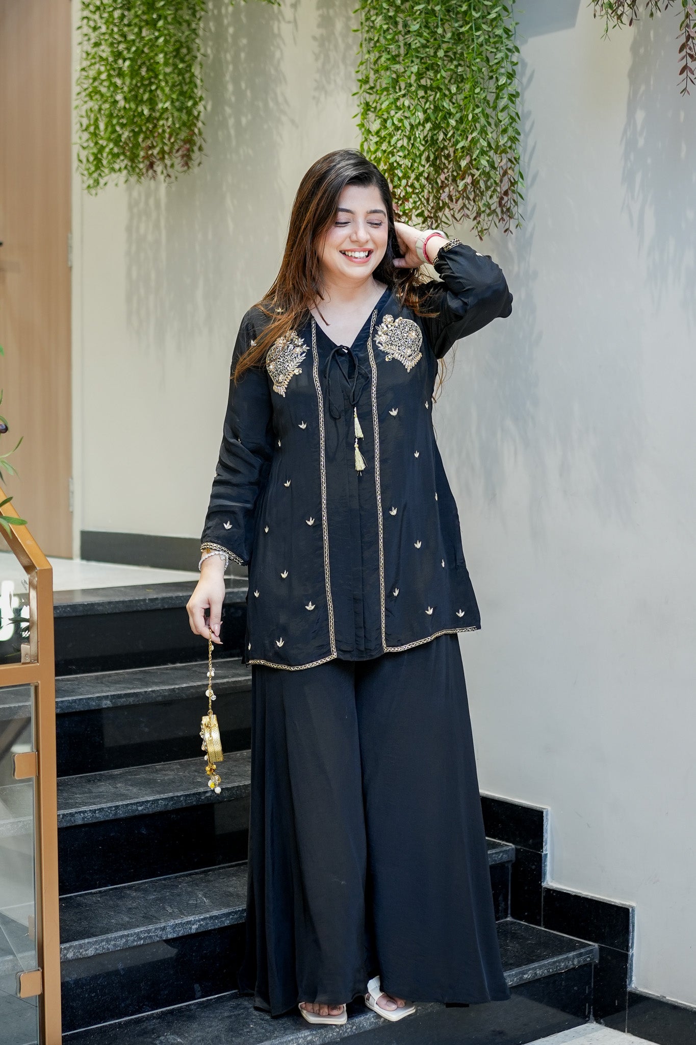 Farida Embroidered Co ord Set