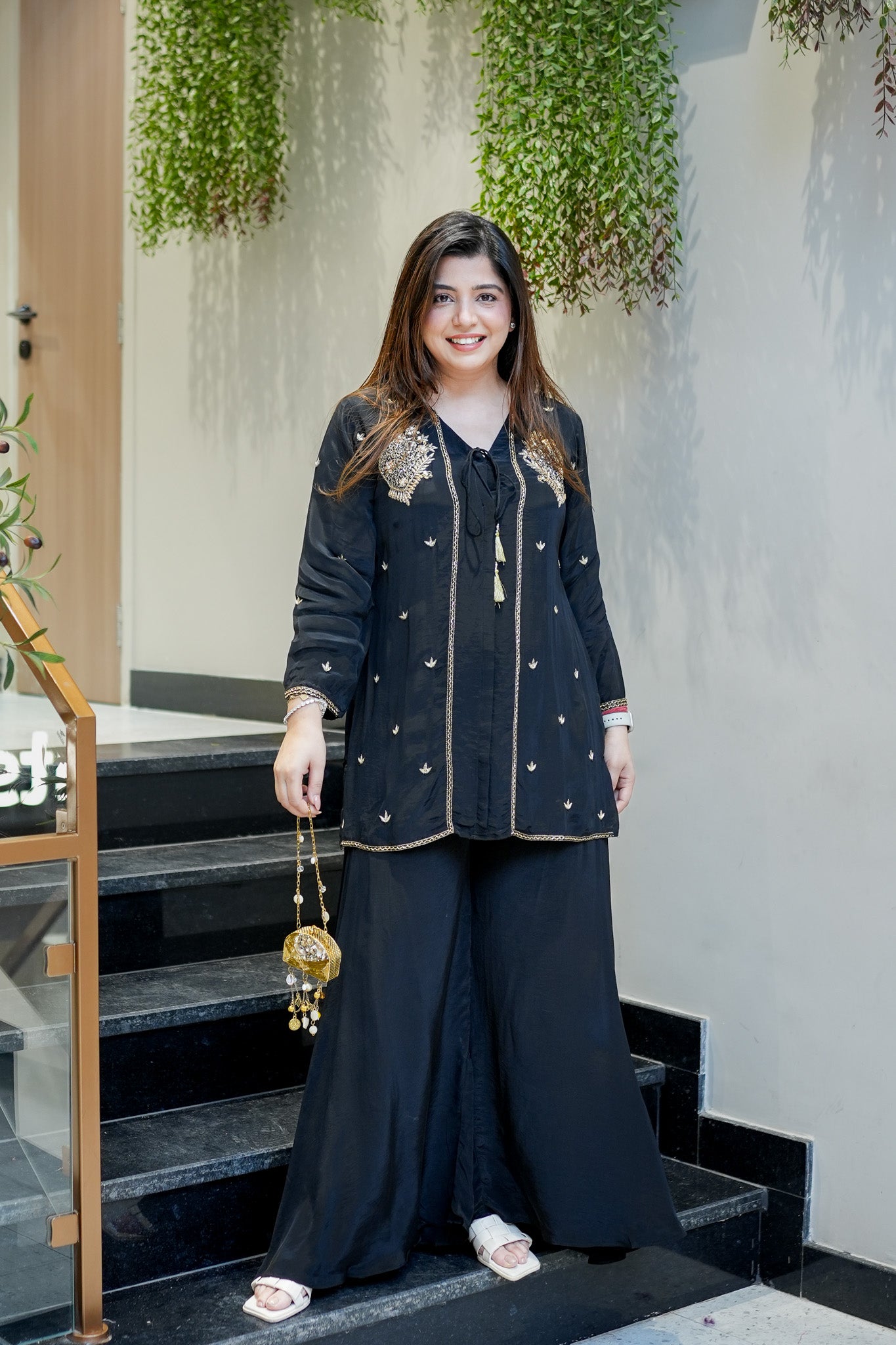 Farida Embroidered Co ord Set