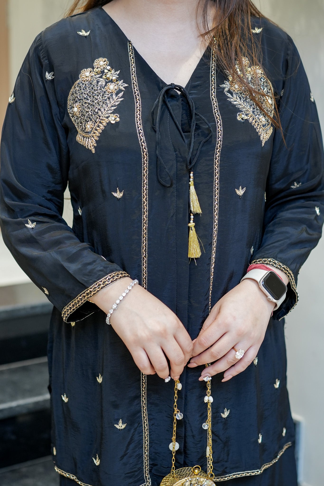 Farida Embroidered Co ord Set