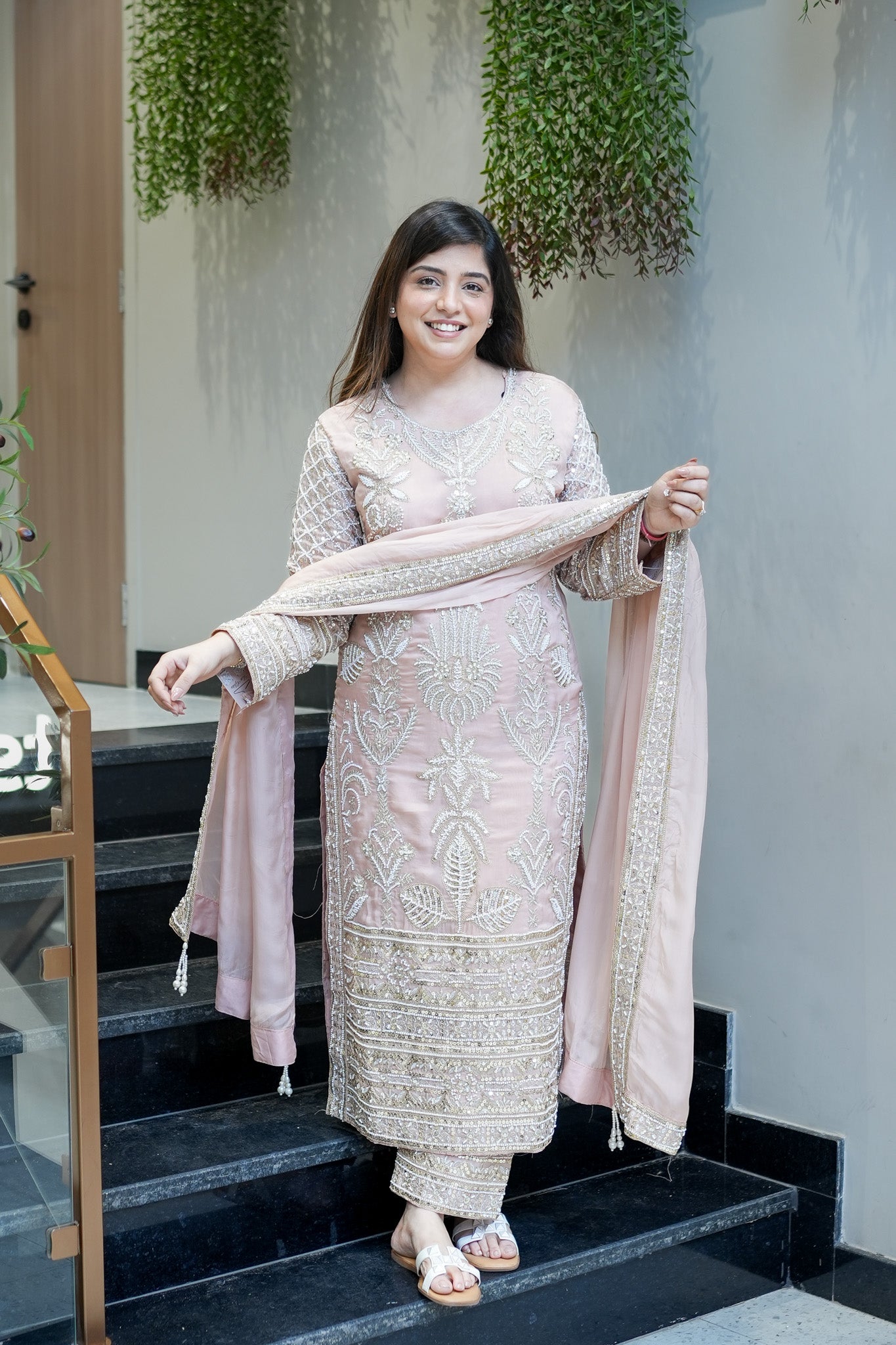 Revati Hand Embroidered Suit Set