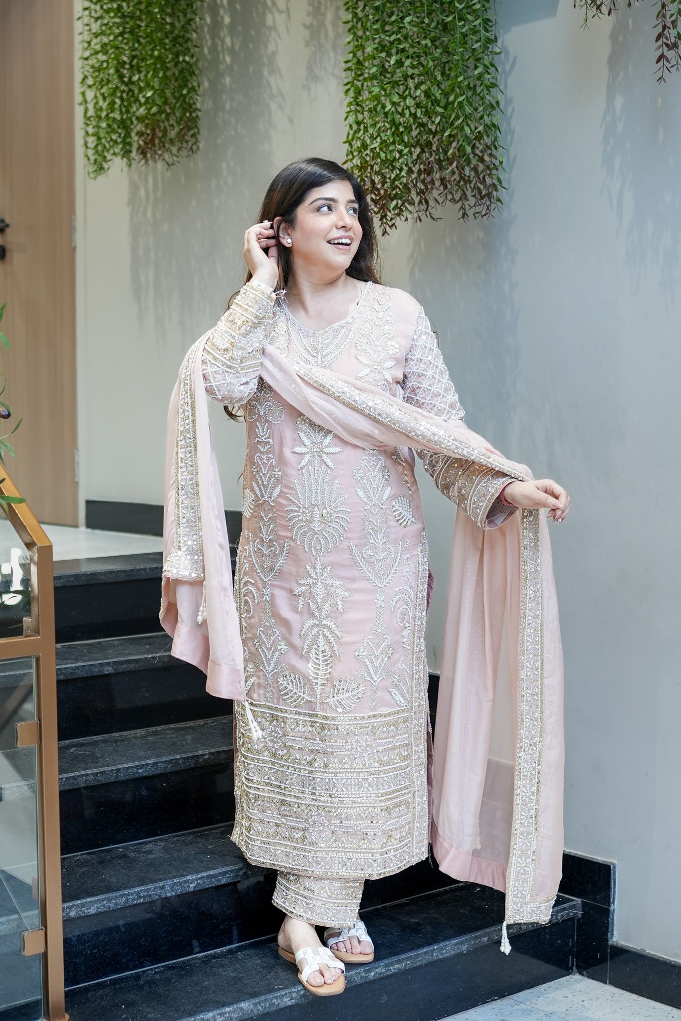Revati Hand Embroidered Suit Set