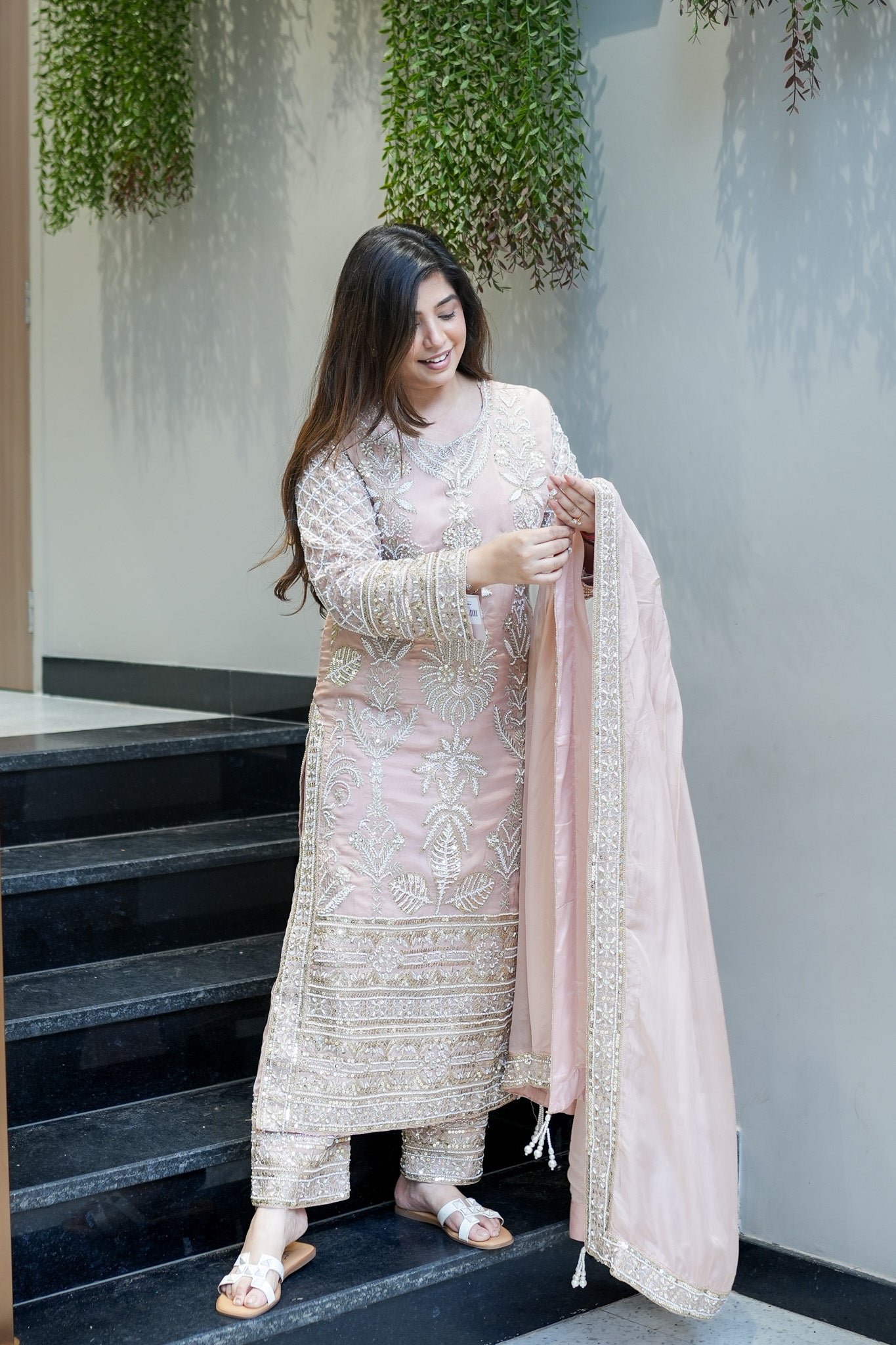 Revati Hand Embroidered Suit Set